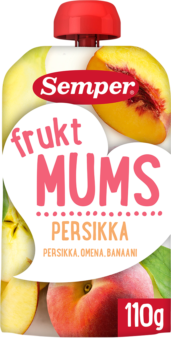 Semper Fruktmums Persikka 6kk hedelmäsose 110g