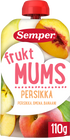 Semper Fruktmums Persikka 6kk hedelmäsose 110g