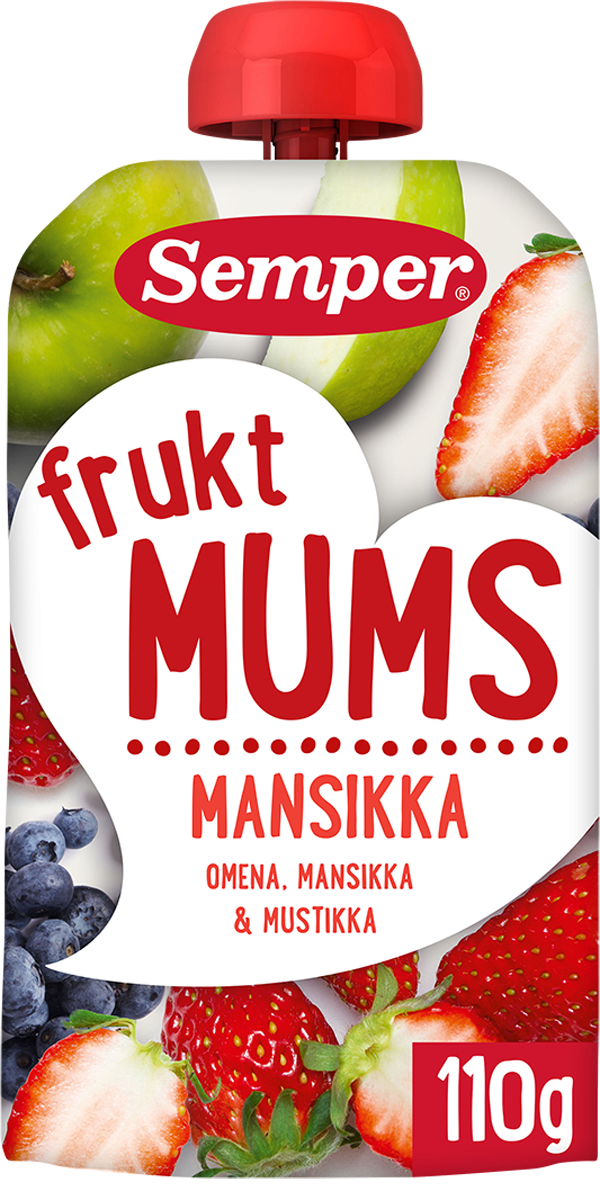 Semper Fruktmums Mansikka 6kk hedelmäsose 110g