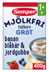 Semper Maidoton Täysjyväpuuro banaani mustikka & mansikka 12kk puurojauhe 400g