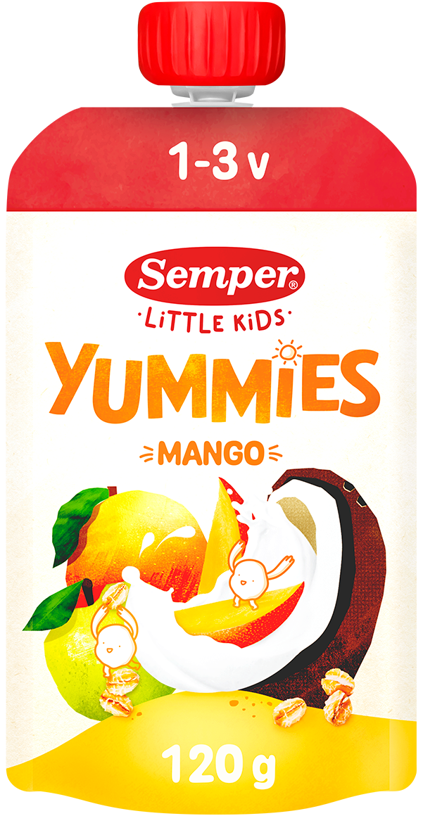 Semper Yummies smoothie mango 120g 1-3 vuotiaille
