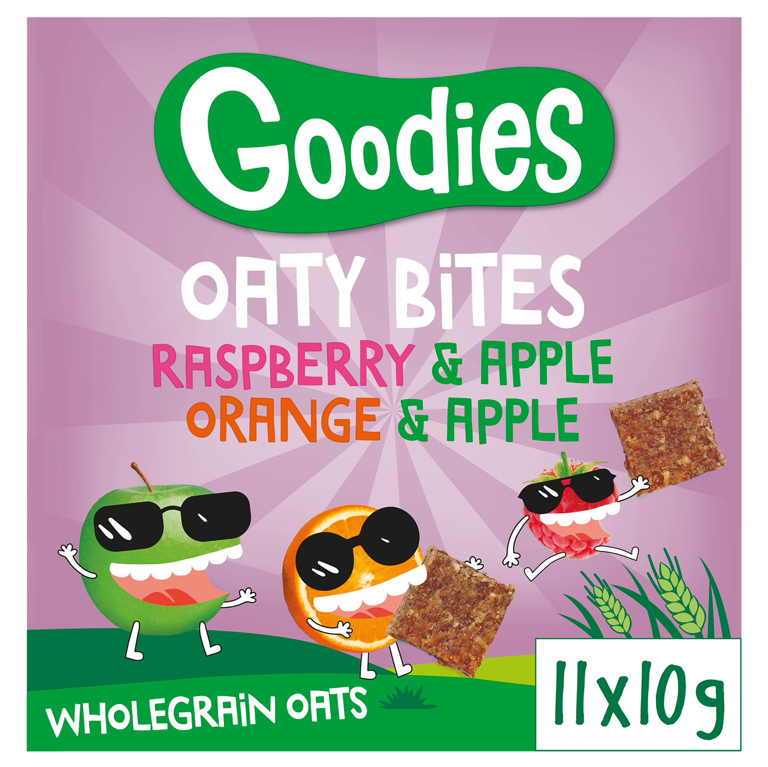 Goodies Oaty Bites täysjyvä kaurapatukkapalat 11 kpl (110g)