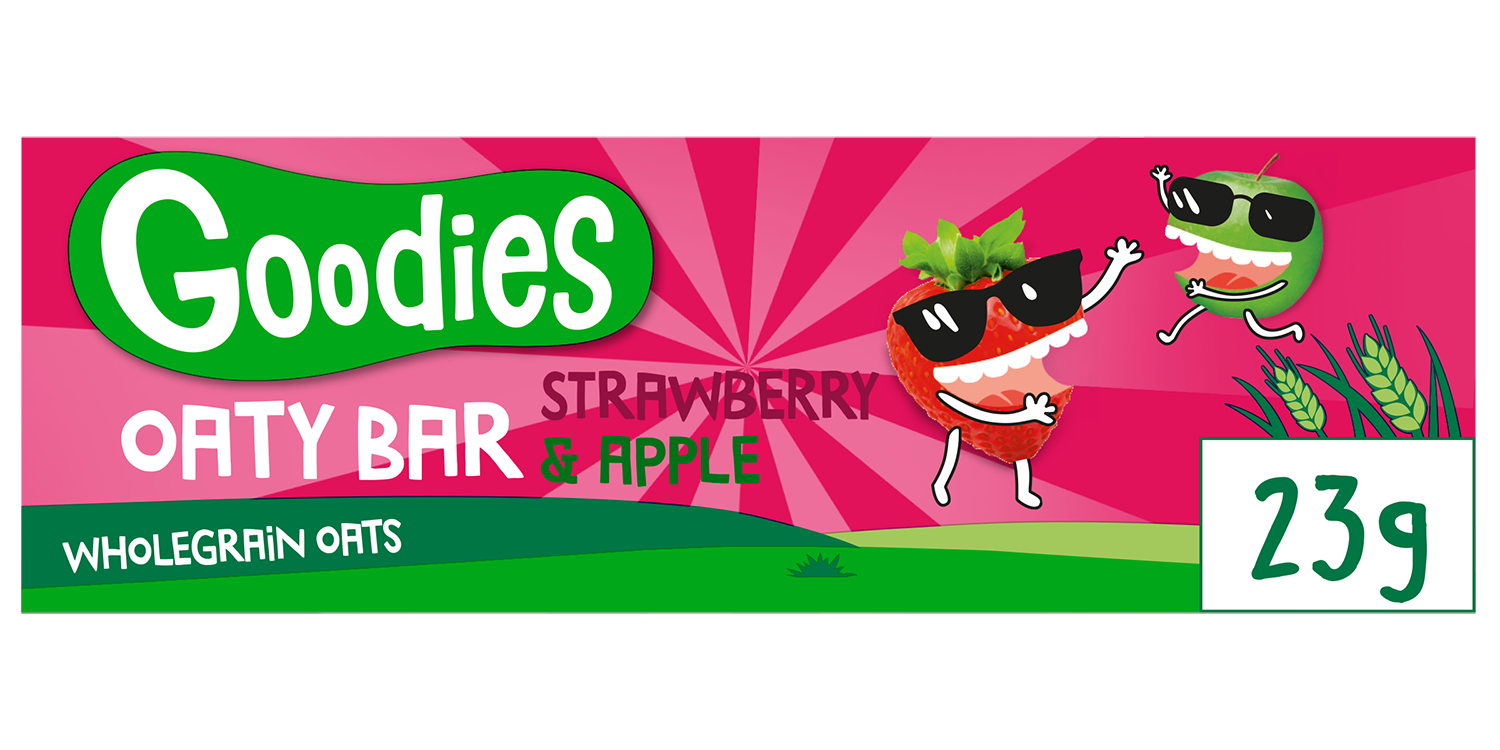Goodies Oaty Bar Strawberry & Apple täysjyväkaurapatukka 23g