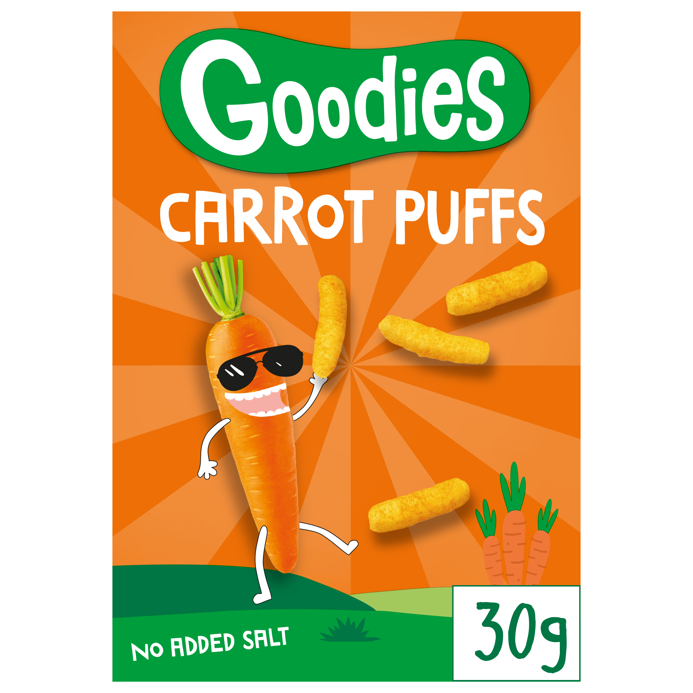 Goodies Carrot Puffs porkkana-maissinaksu 30g