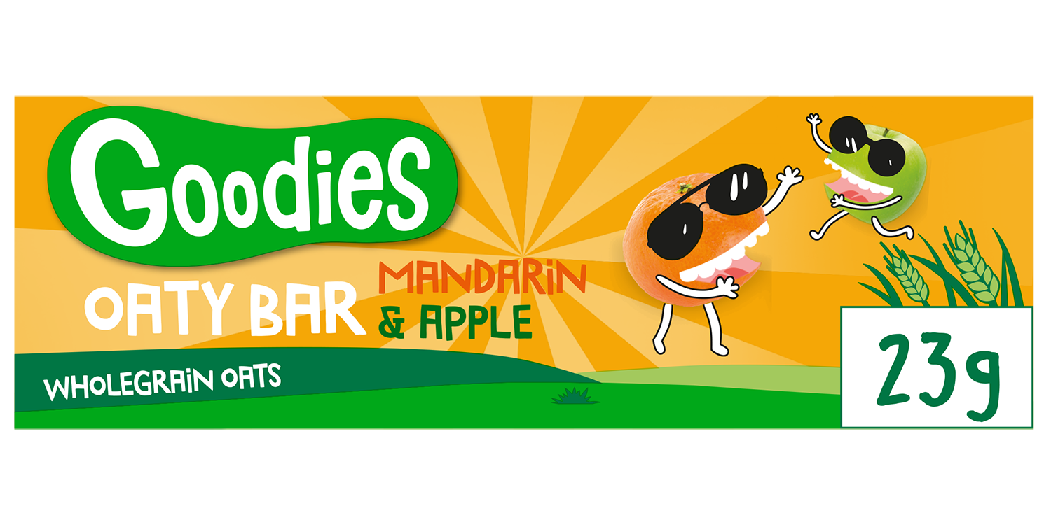 Goodies Oaty bar Mandarin & Apple täysjyväkaurapatukka 23g