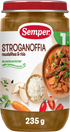 Semper Stroganoffia, naudanlihaa & riisiä 1v lastenateria 235g