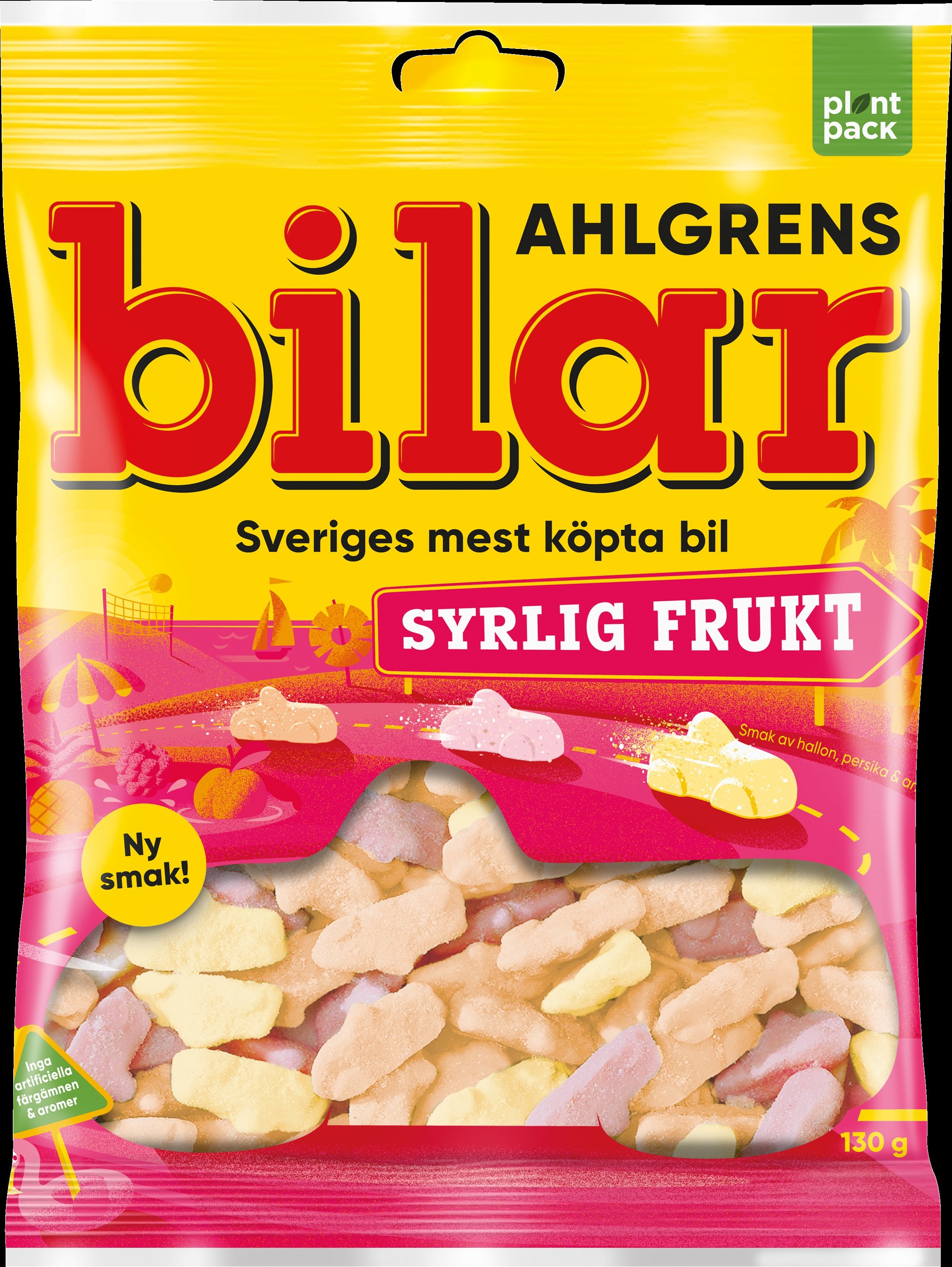 Ahlgrens Bilar Syrlig Frukt makeissekoitus 130g