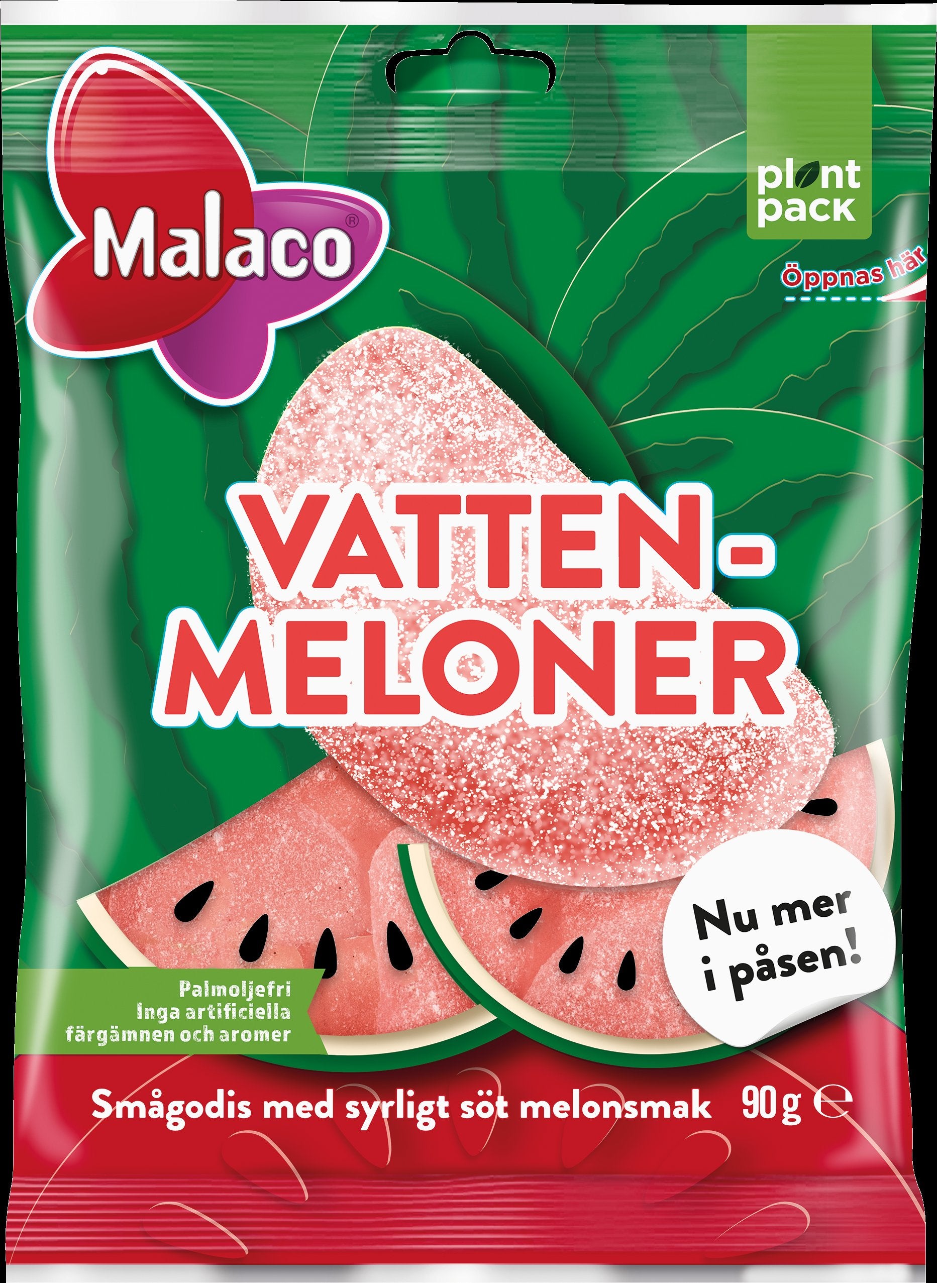 Malaco Vattenmeloner makeinen 90g