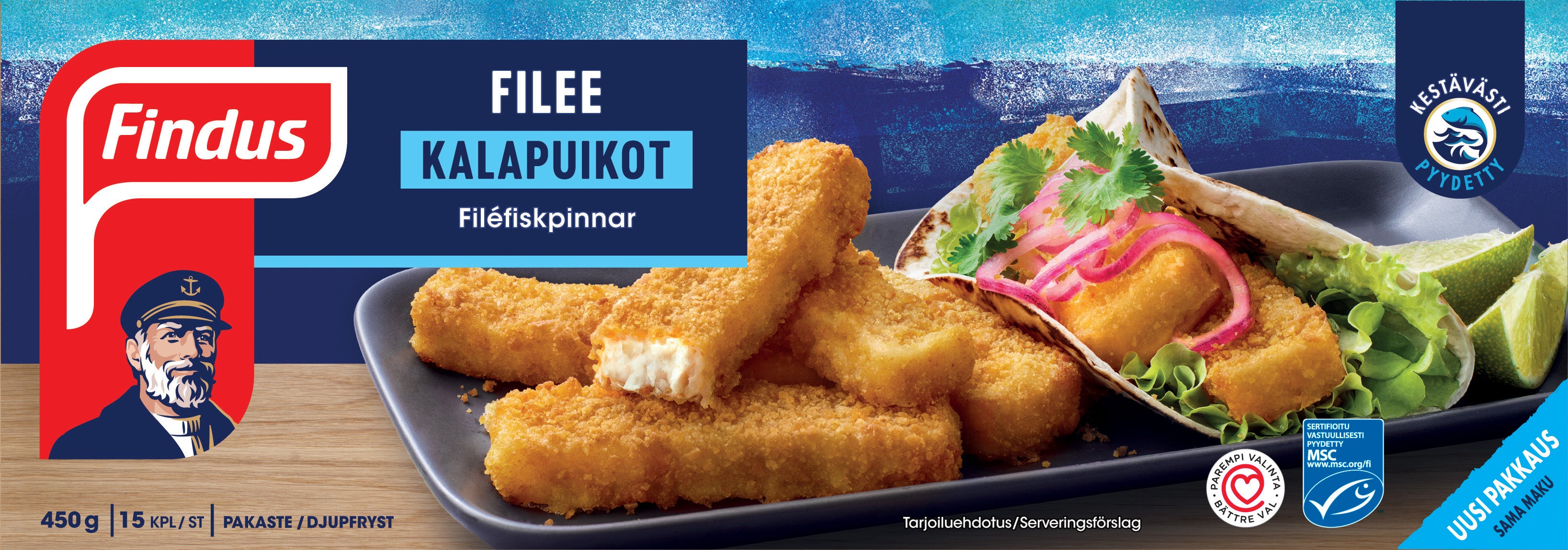 Findus Filee kalapuikot MSC 450g, pakaste