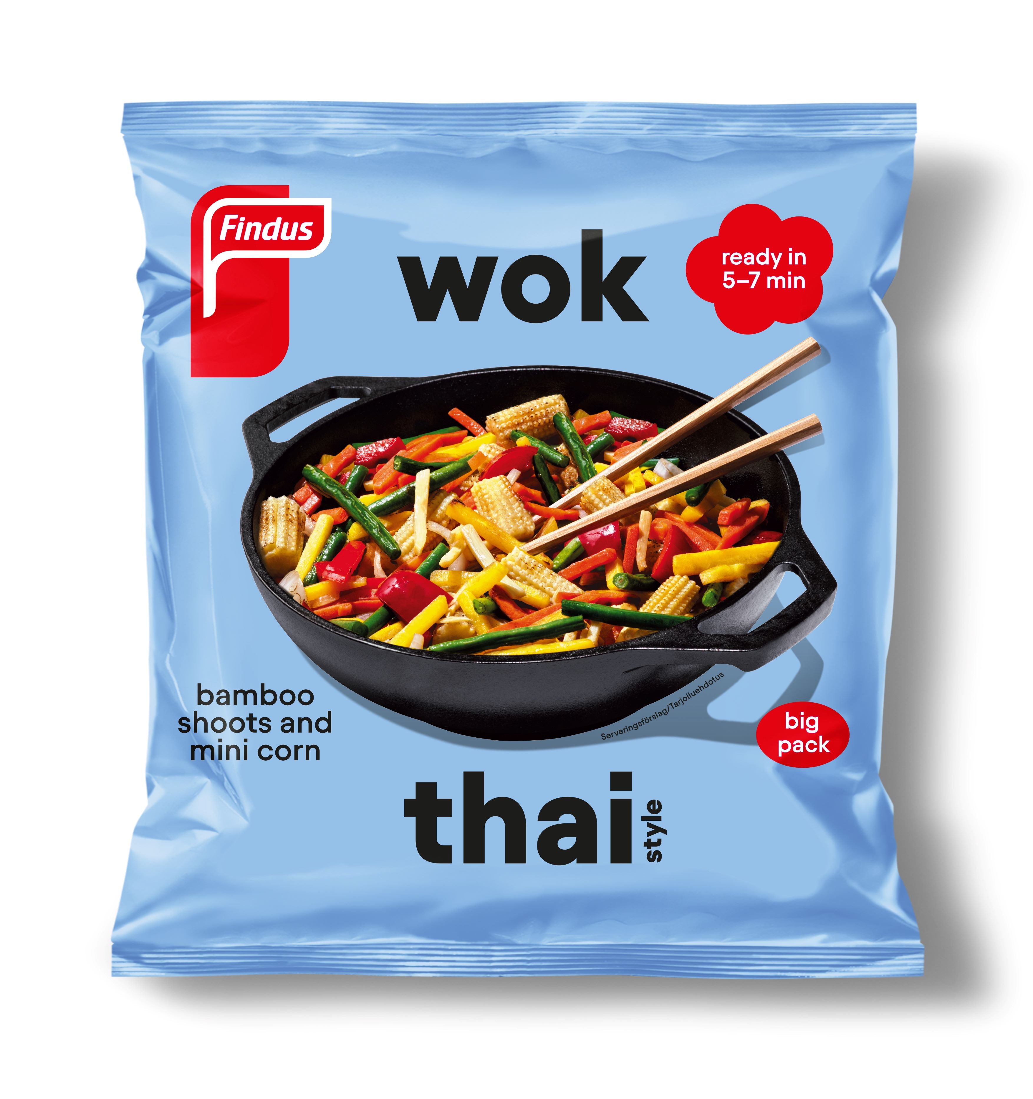 Findus Wok Thai Style 850g, pakaste