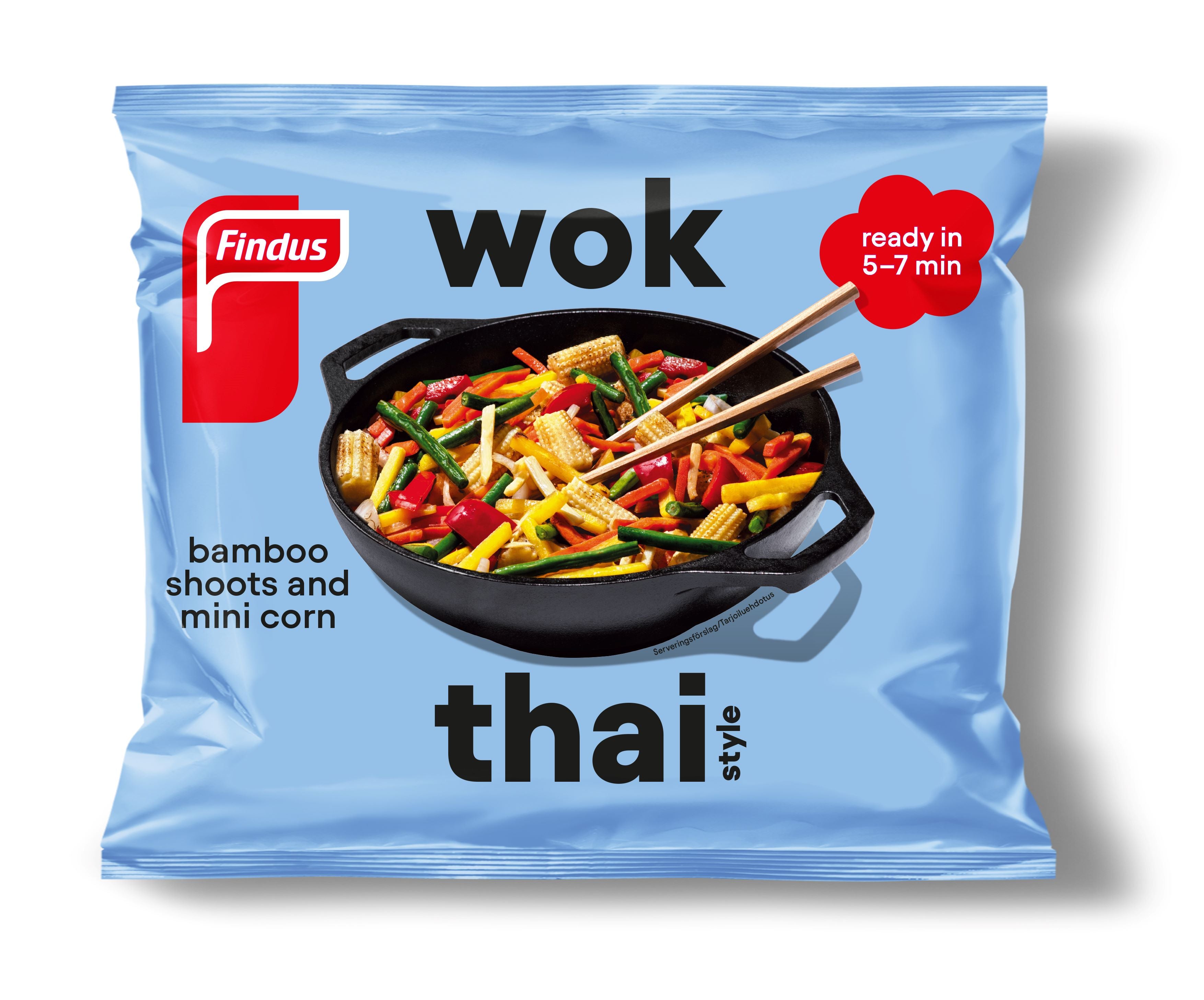 Findus Wok Thai Style 450g, pakaste