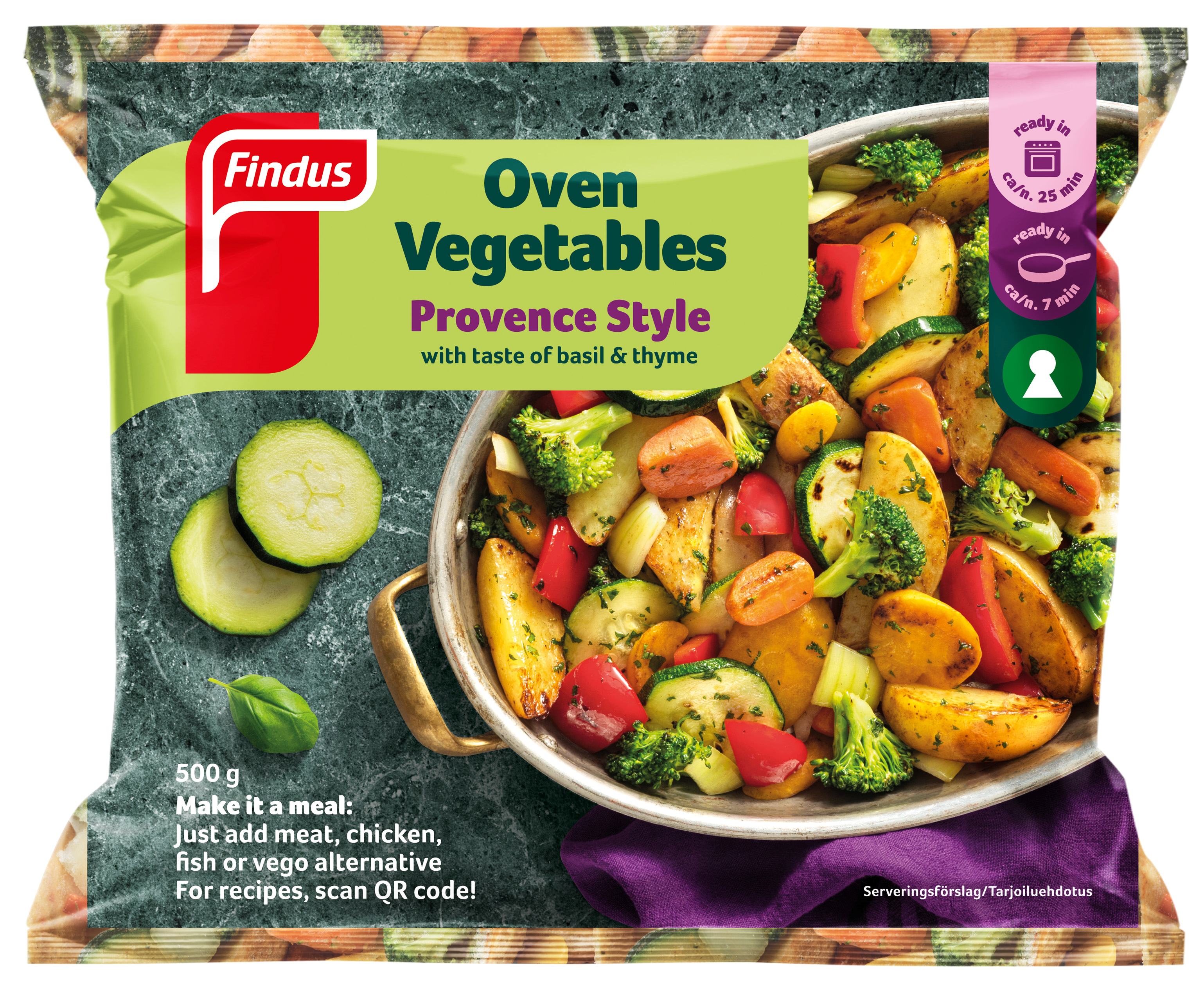 Findus Oven Vegetables - Provence Style 500g, pakaste