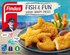 Findus Fish & Fun Muotoiltu paneroitu kalafilee MSC 352g, esikypsennetty pakaste