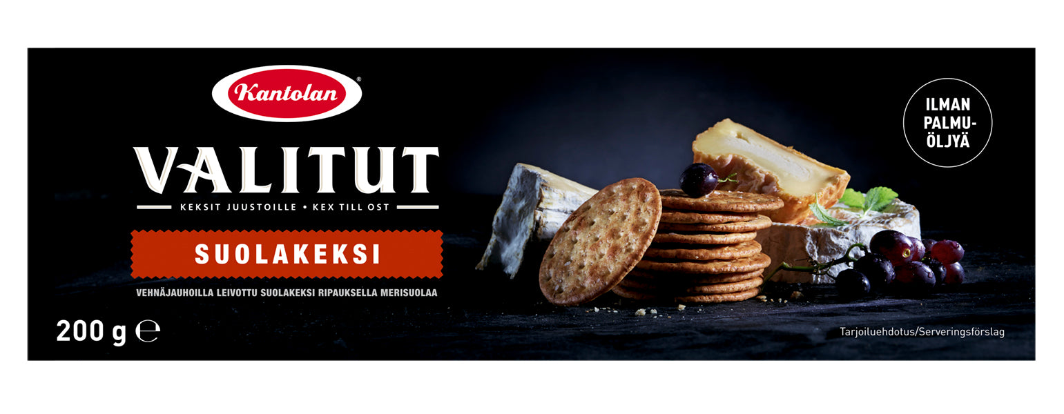 Kantolan Valitut suolakeksi 200g