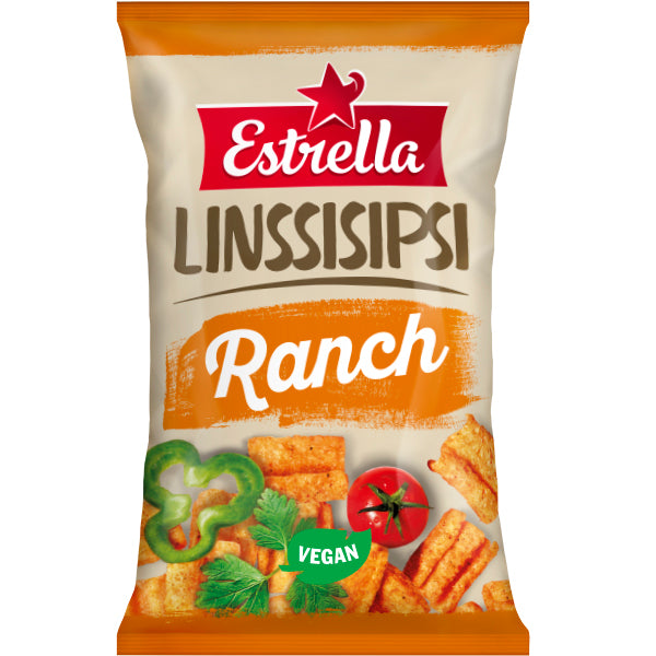 Estrella Linssisipsi Ranch 110g