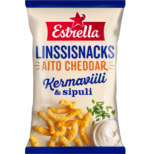 Estrella Linssisnacks Sourcream and Onion 125g