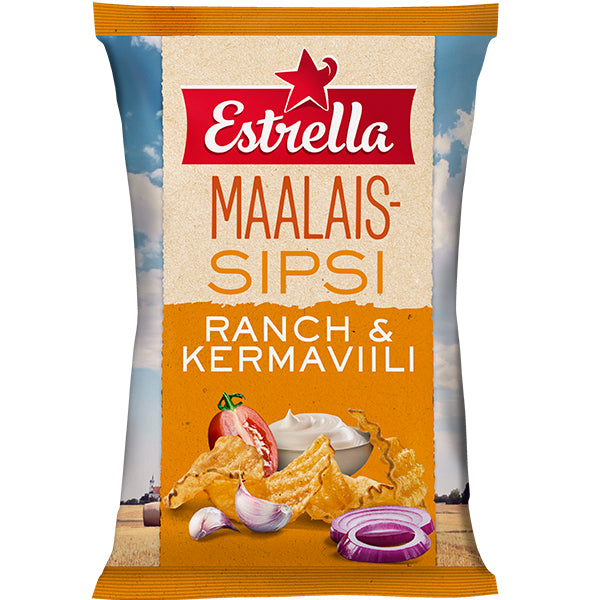 Estrella Maalaissipsi Ranch 180g