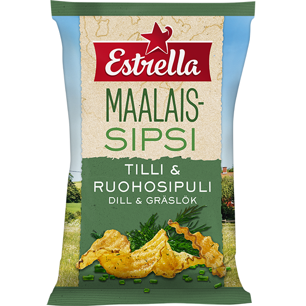 Estrella Maalaissipsi Tilli & Ruohosipuli 180g