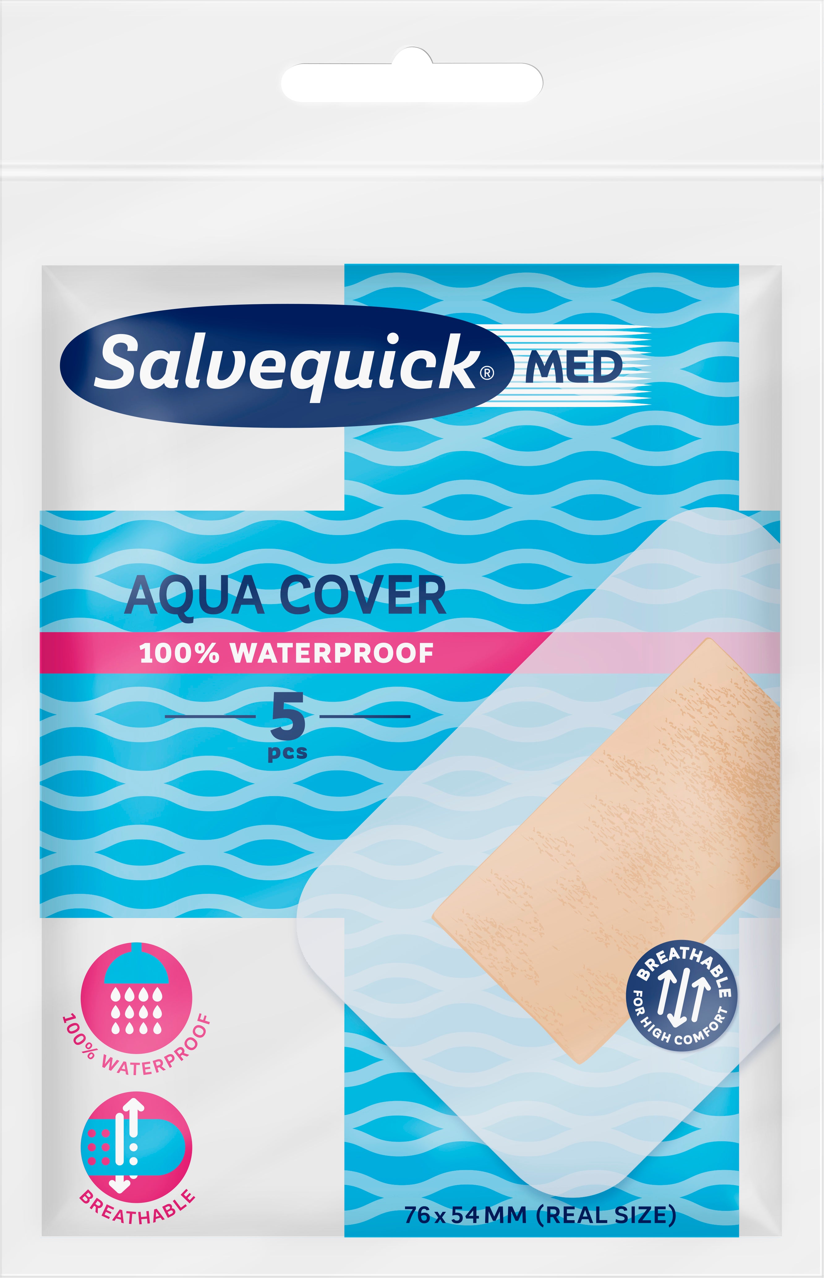 Salvequick MED Aqua Cover laastari 5kpl