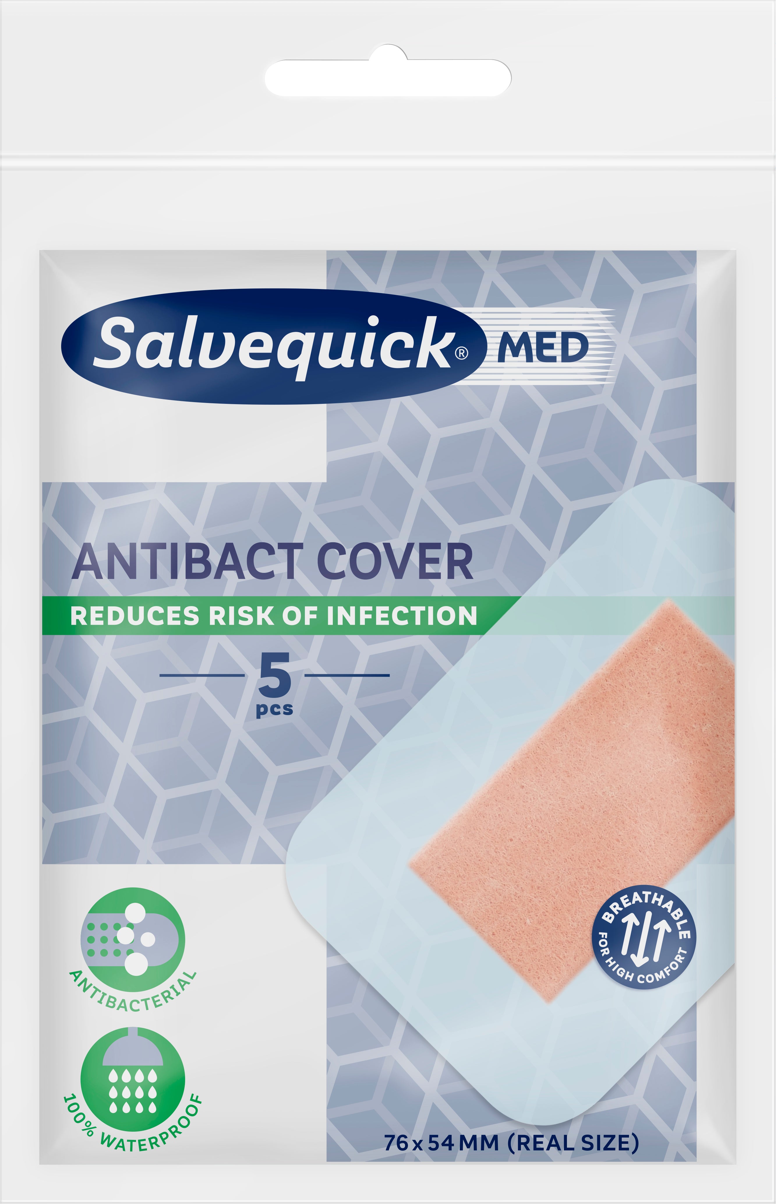 Salvequick MED Antibact Cover laastari 5kpl