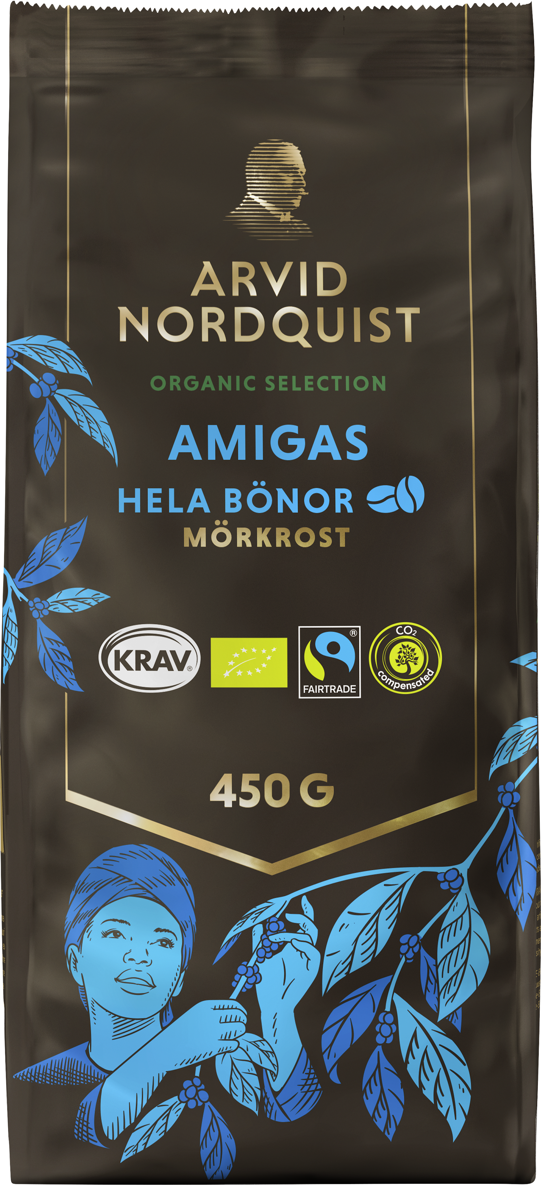 Arvid Nordquist Selection 450g Amigas pavut Luomu, commerce équitable