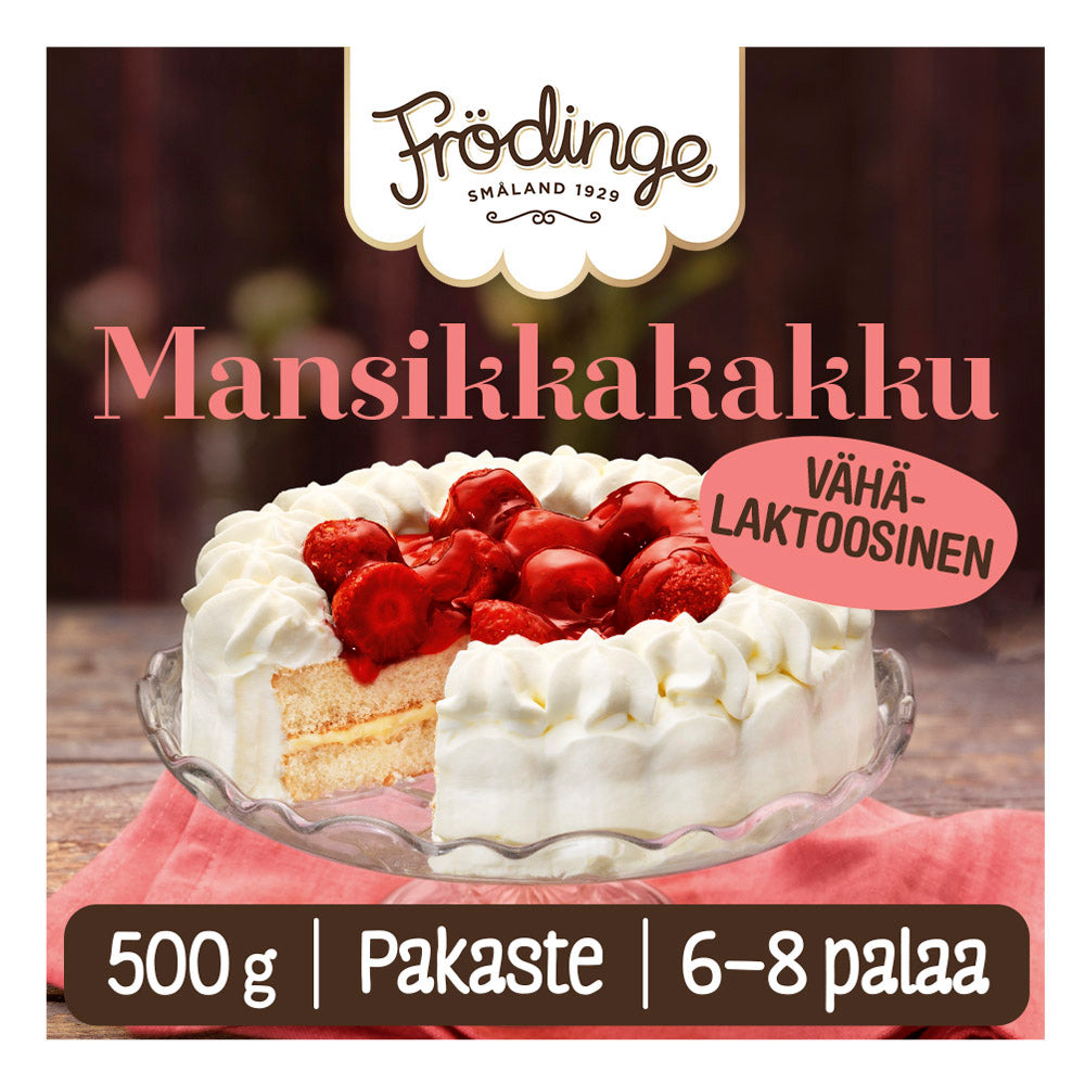 Frödinge laktoositon mansikkakakku pakaste 500g