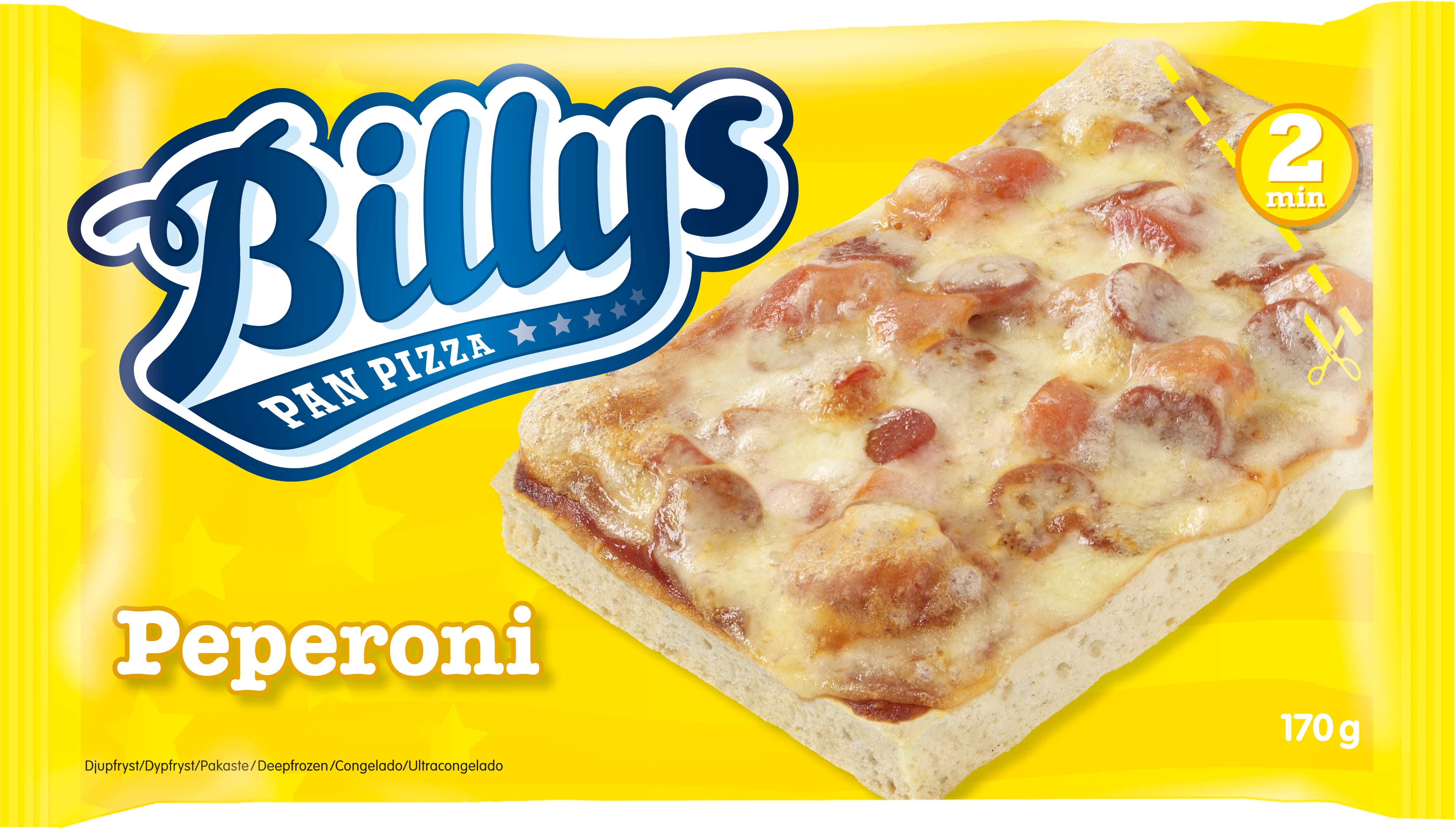 Billys Pan Pizza Peperoni 170g