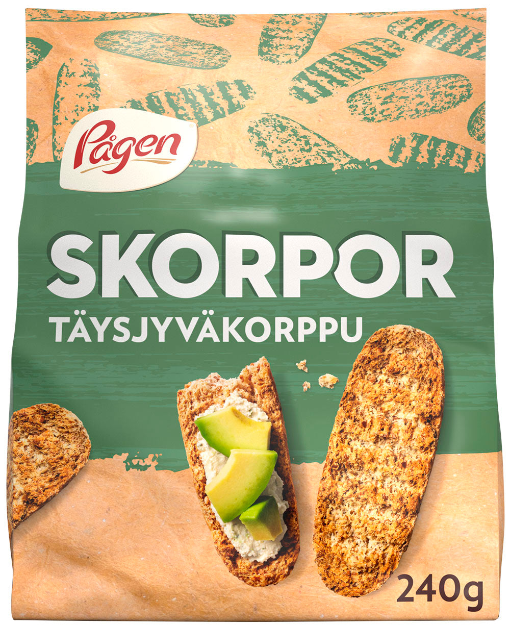 Pågen Skorpor Täysjyväkorppu 240g