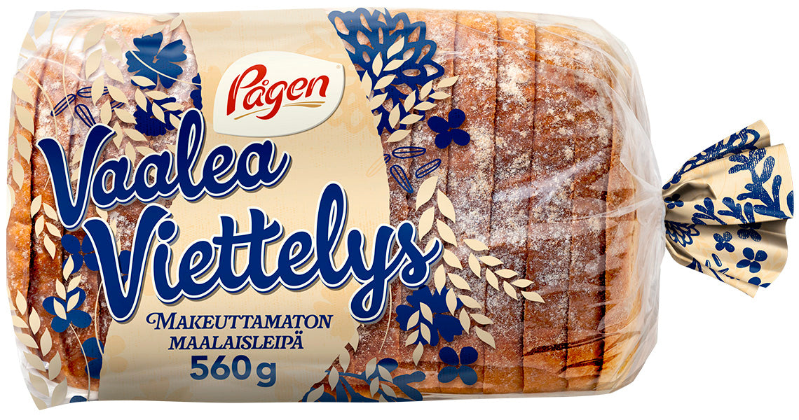 Pågen Vaalea Viettelys viipaloitu sekaleipä 560g