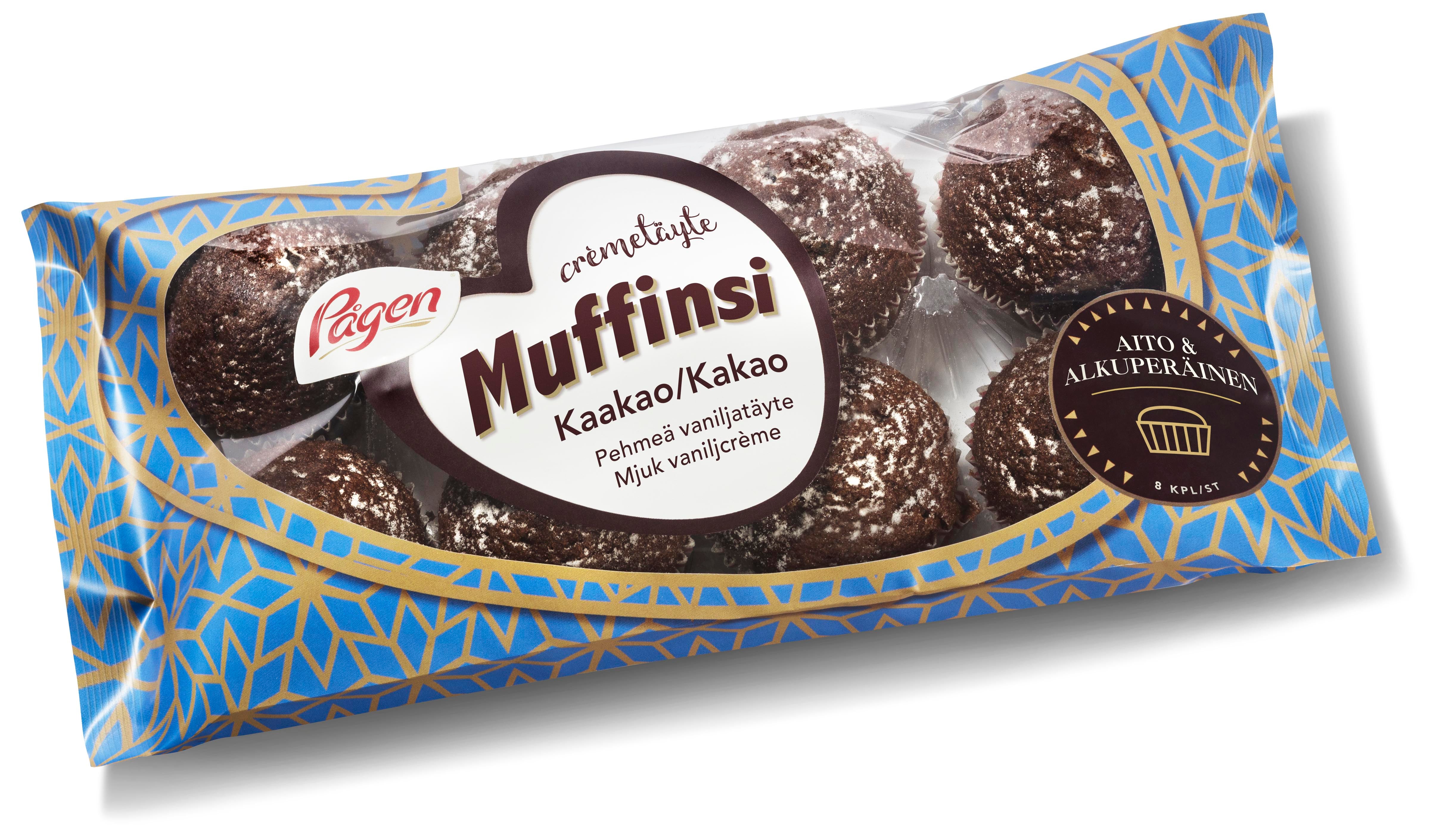 Pågen Crémetäytemuffinsi Kaakao täytemuffinsit 240g 8kpl