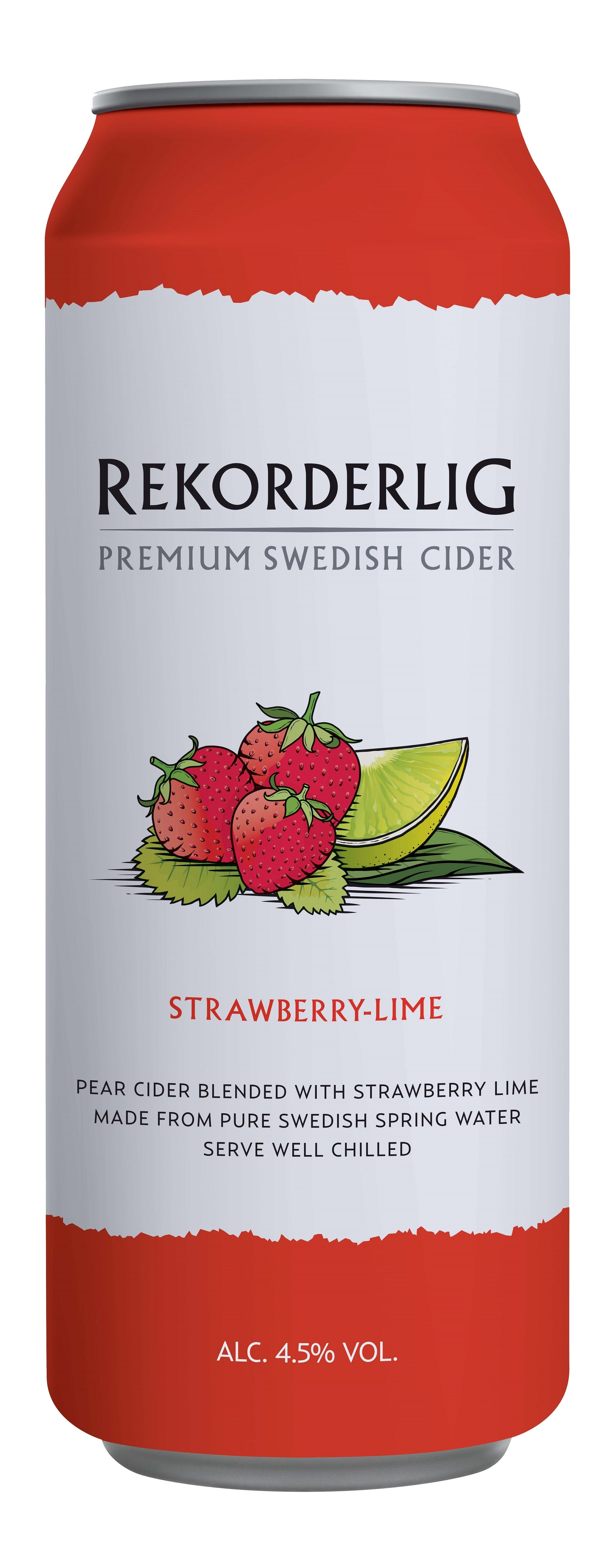 Rekorderlig Mansikka-Lime siideri 4,5% 0,5l tlk