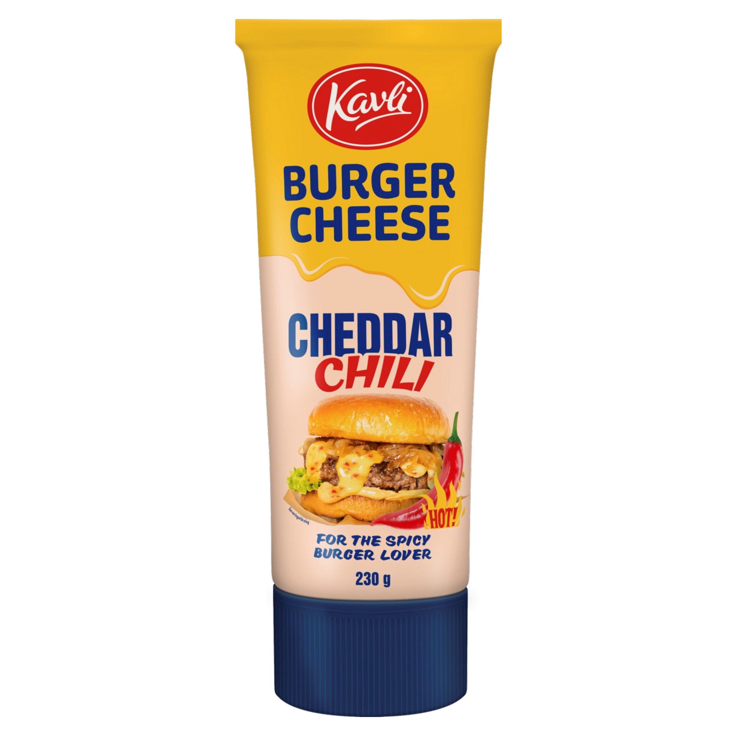 Kavli Burger Cheese Cheddar Chili cheddarjuustokastike 230g