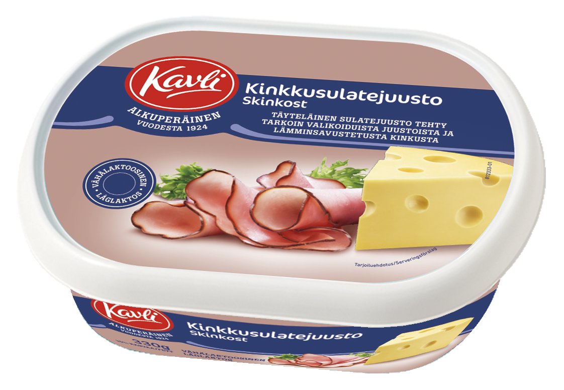 Kavli Levittyvä kinkkusulatejuusto 330g