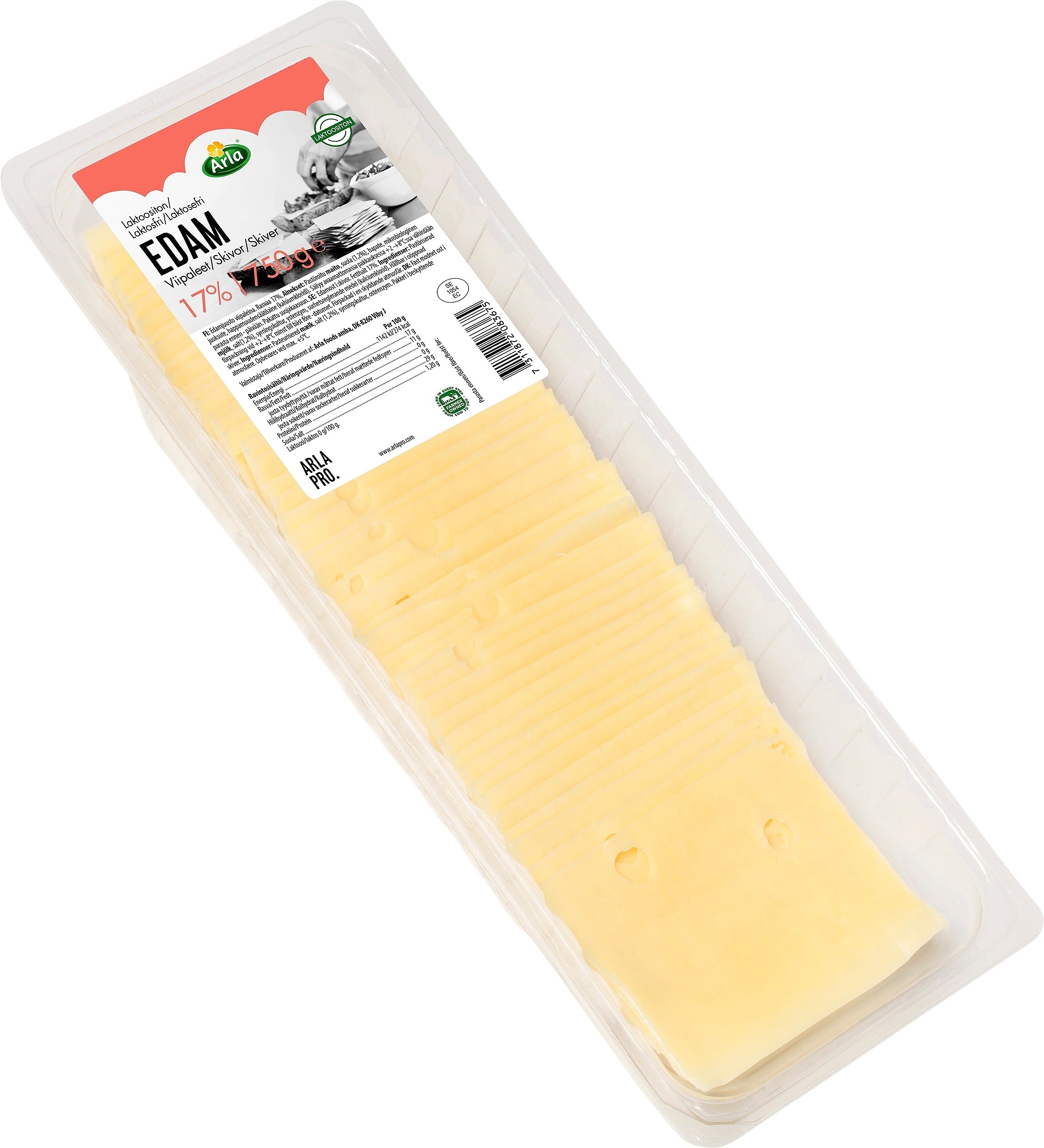 Arla Pro Edam 50x15g 750g juustoviipaleet