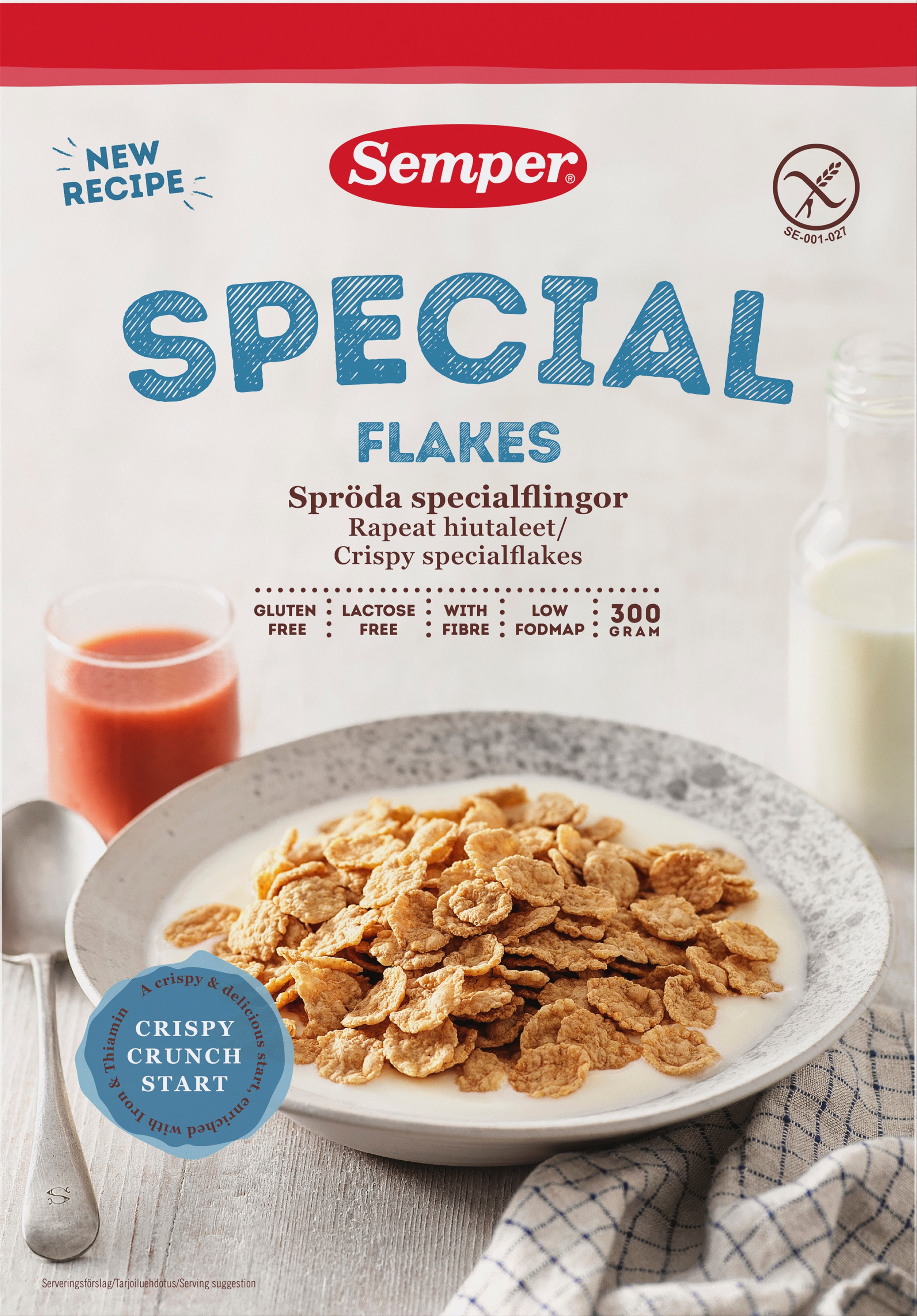 Semper Gluteeniton Special Flakes Kuitupitoinen hiutale 300g