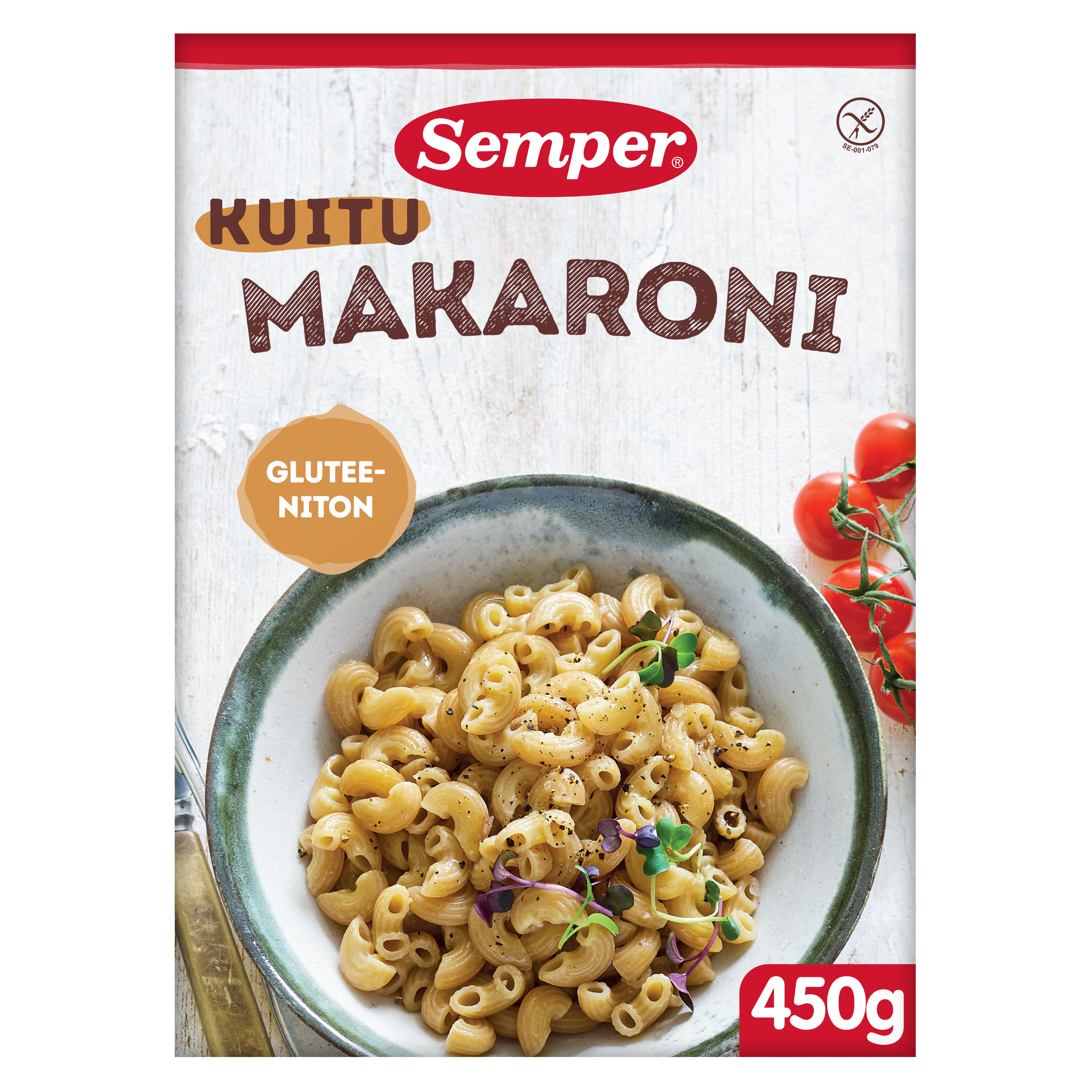 Semper Gluteeniton Kuitupitoinen Makaroni pasta 450g