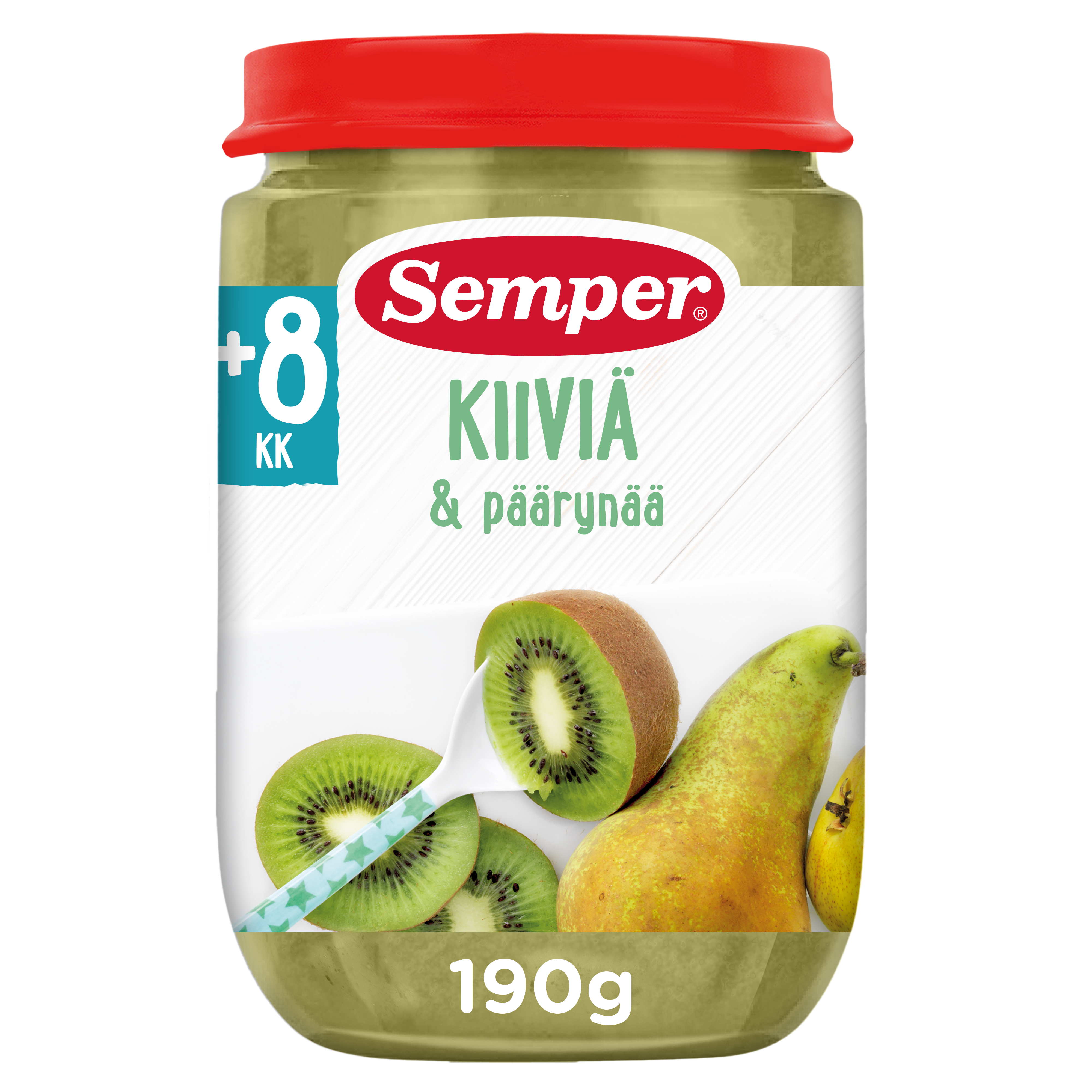Semper Kiivi omena & päärynä 8kk hedelmäsose 190g