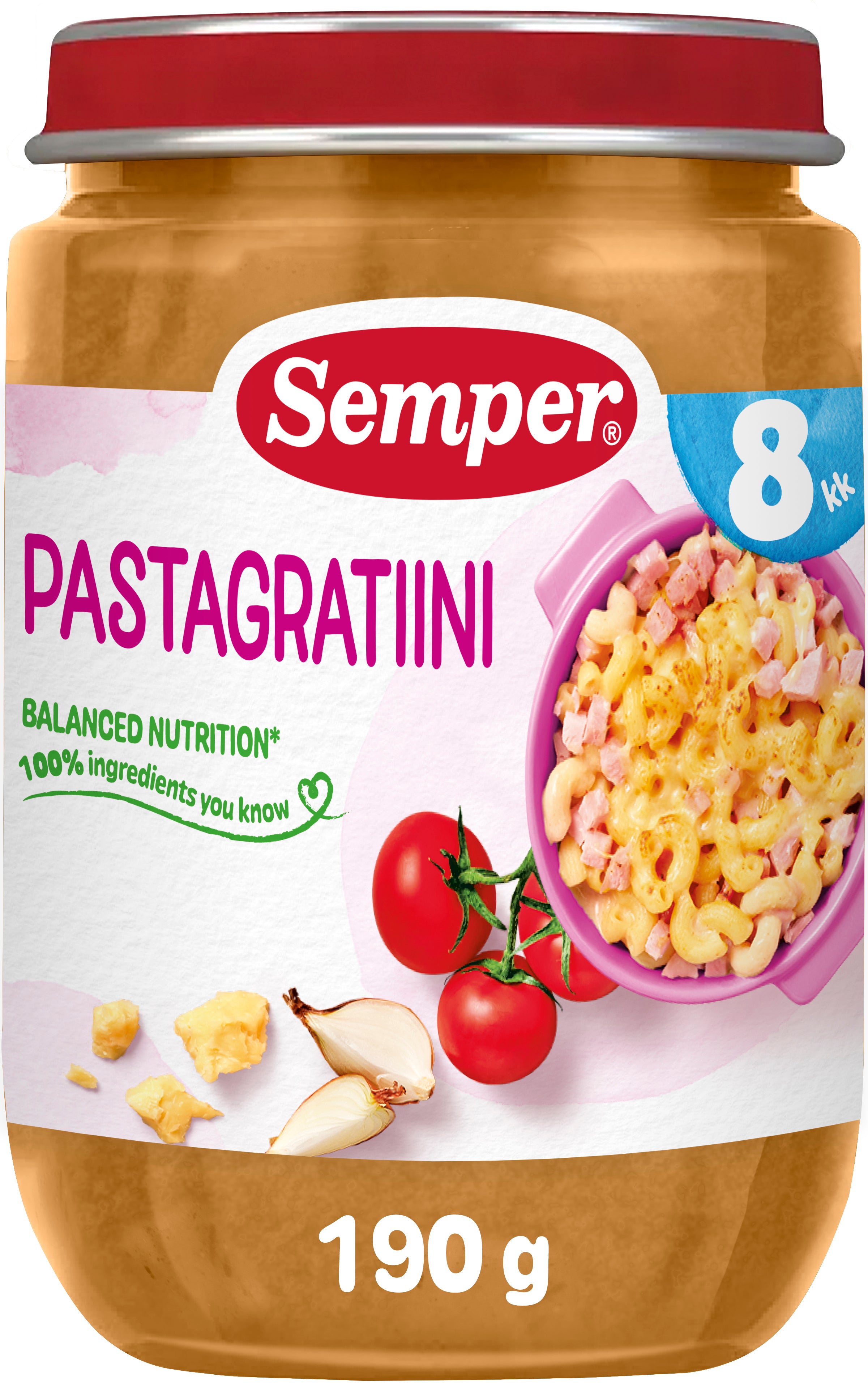 Semper Pastagratiini  8kk lastenateria 190g