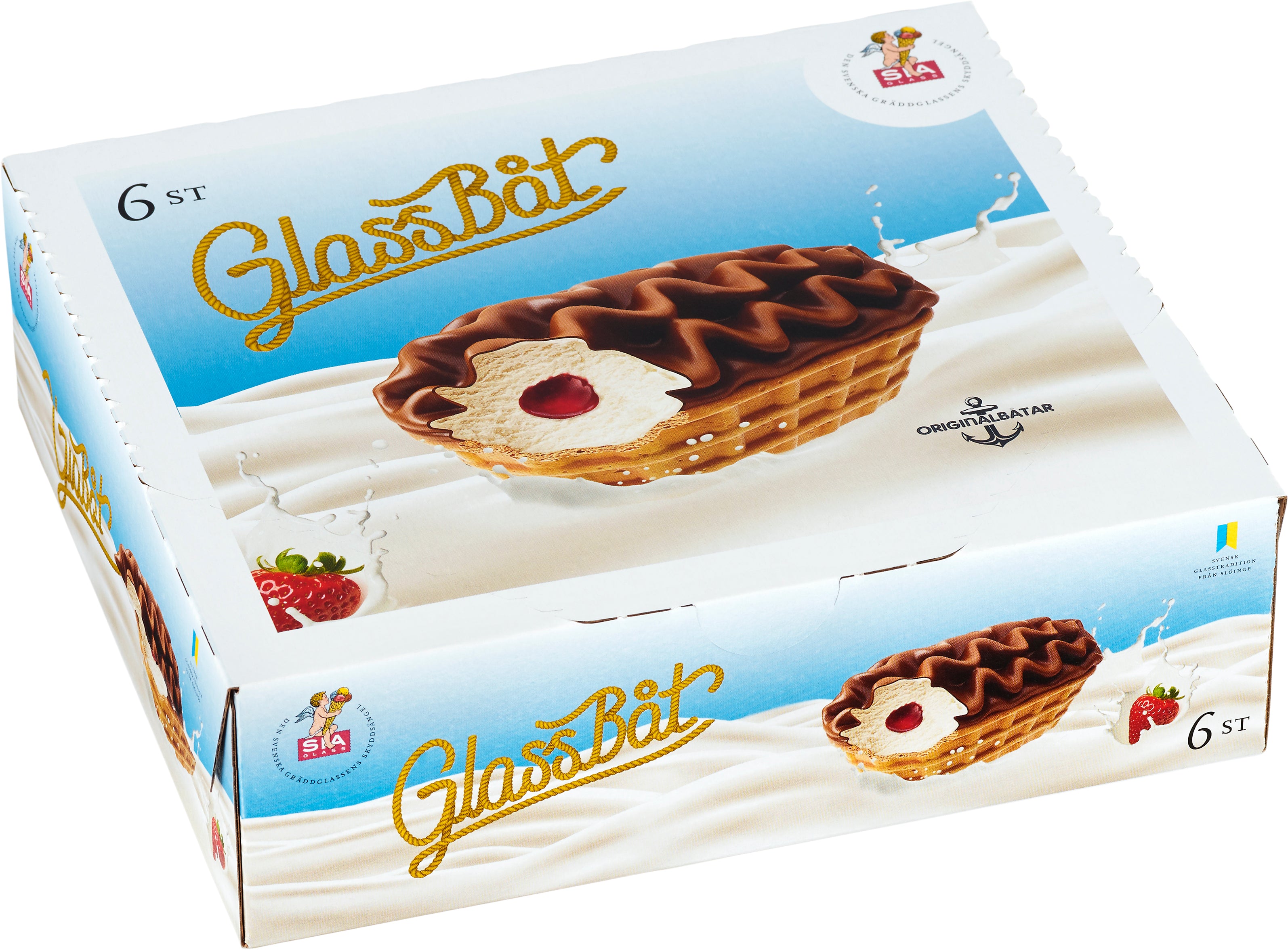 SIA Glass Jäätelövene Monipakkaus 6-pack