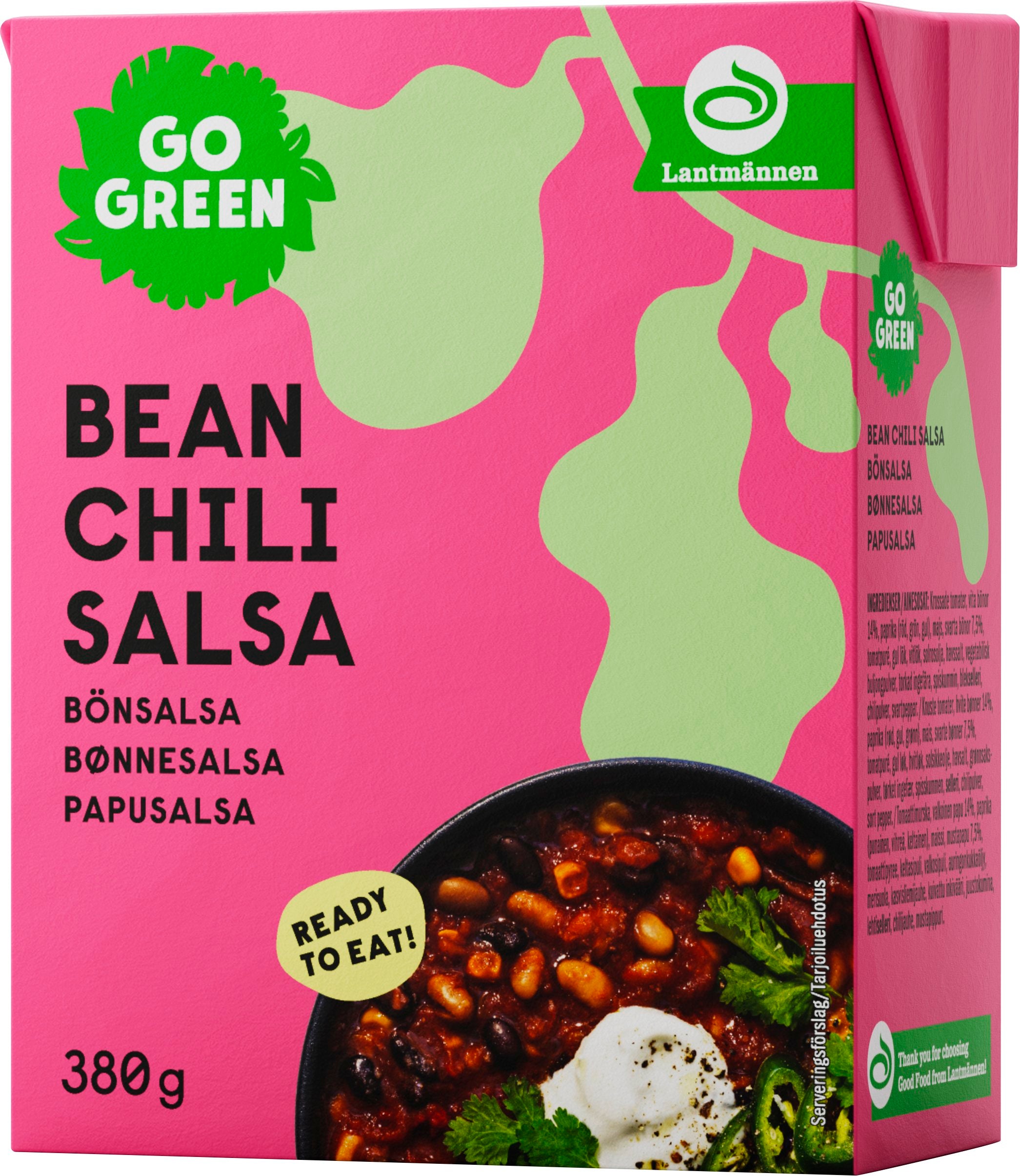 GoGreen Bean Chili Salsa 380 g