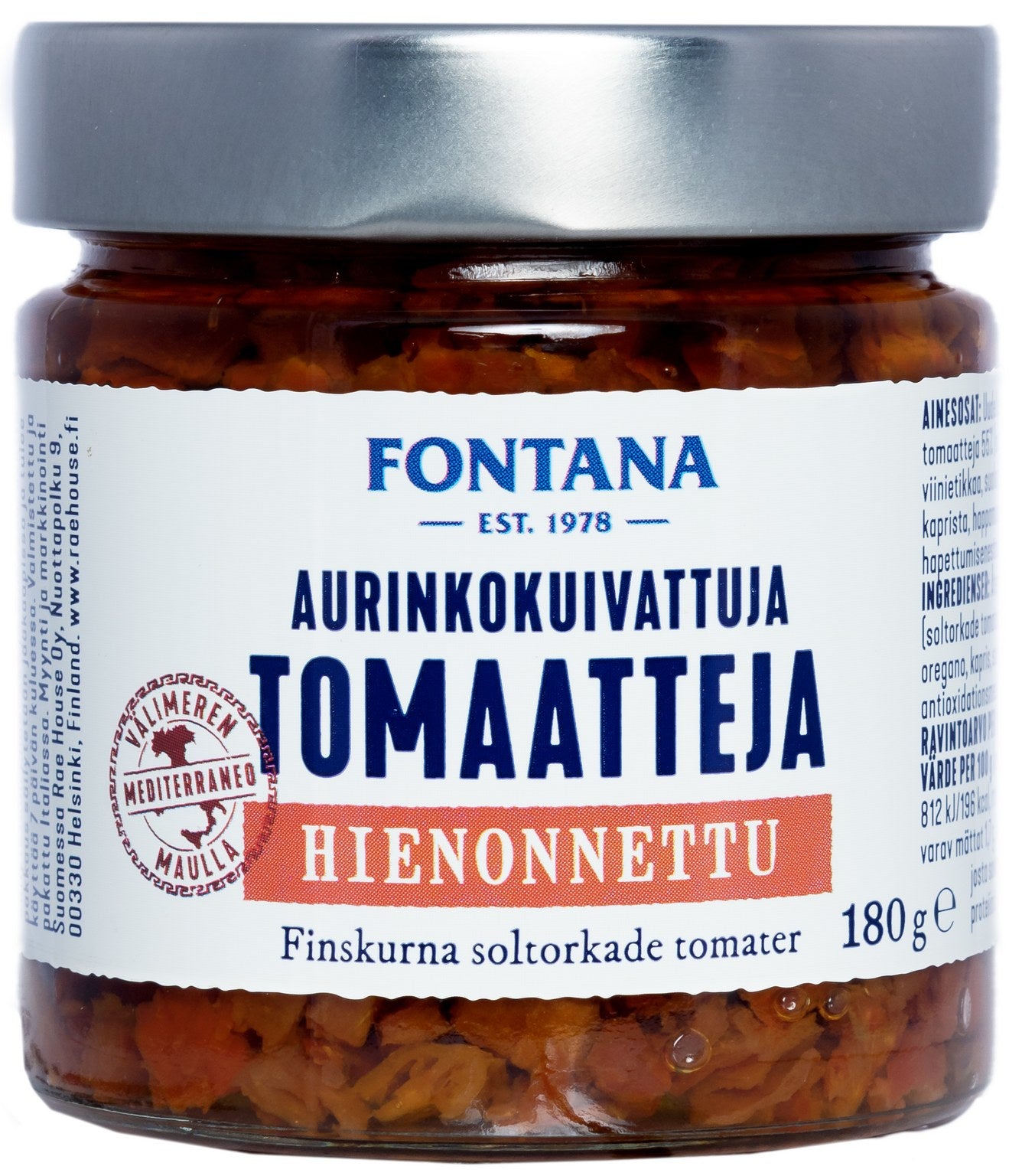 Fontana Aurinkokuivattu tomaatti 180g Hienonnettu
