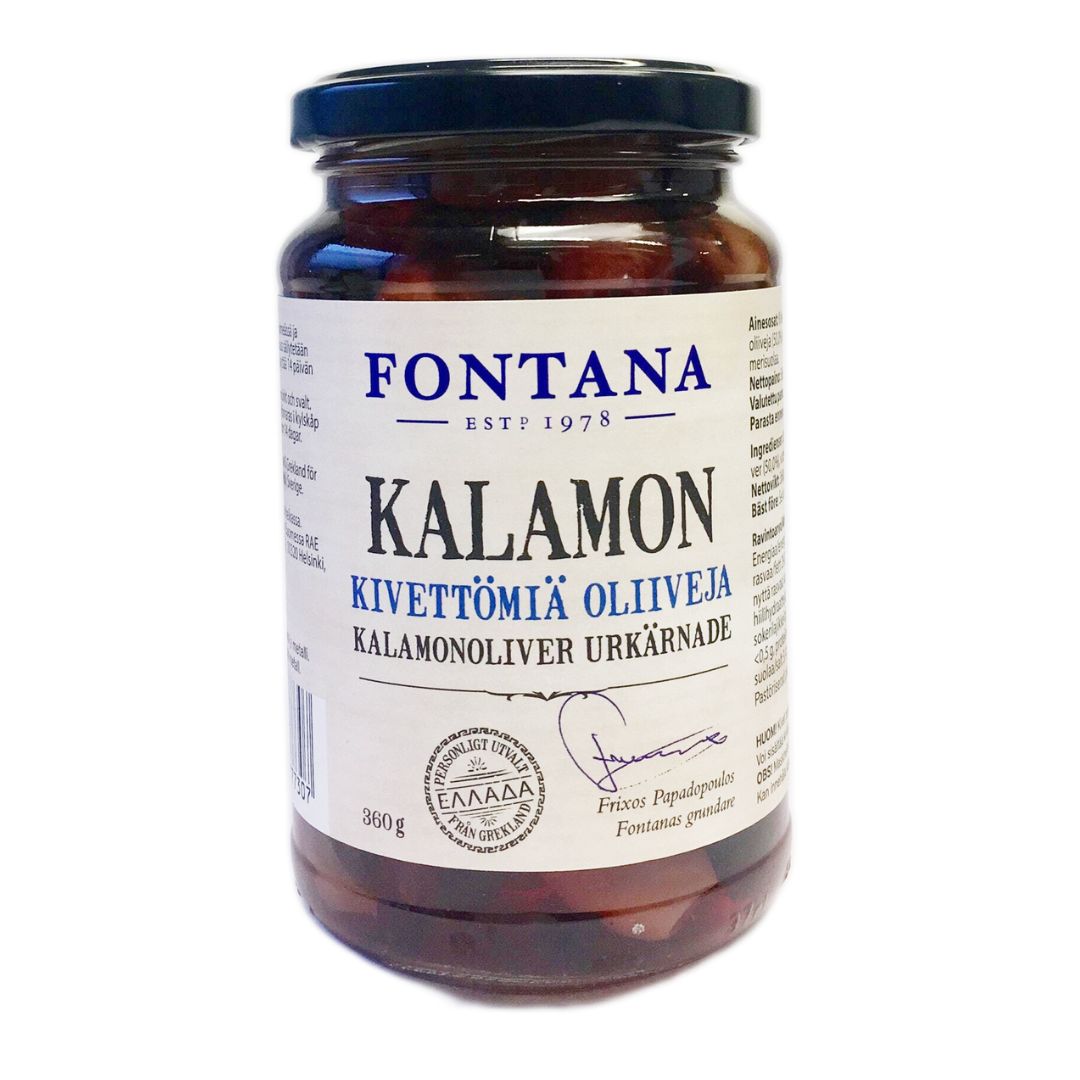 Fontana Kalamon oliivit 360/180g kivetön