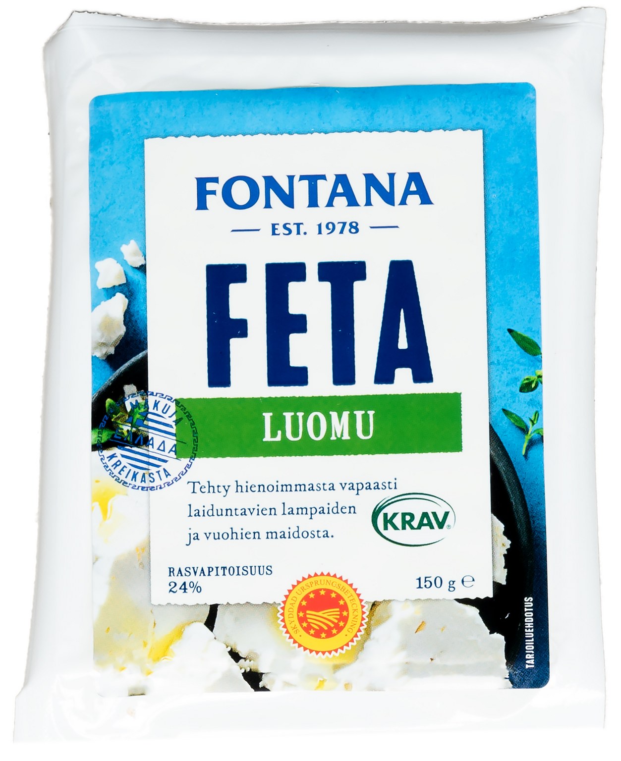 Fontana Feta 150g Luomu PDO