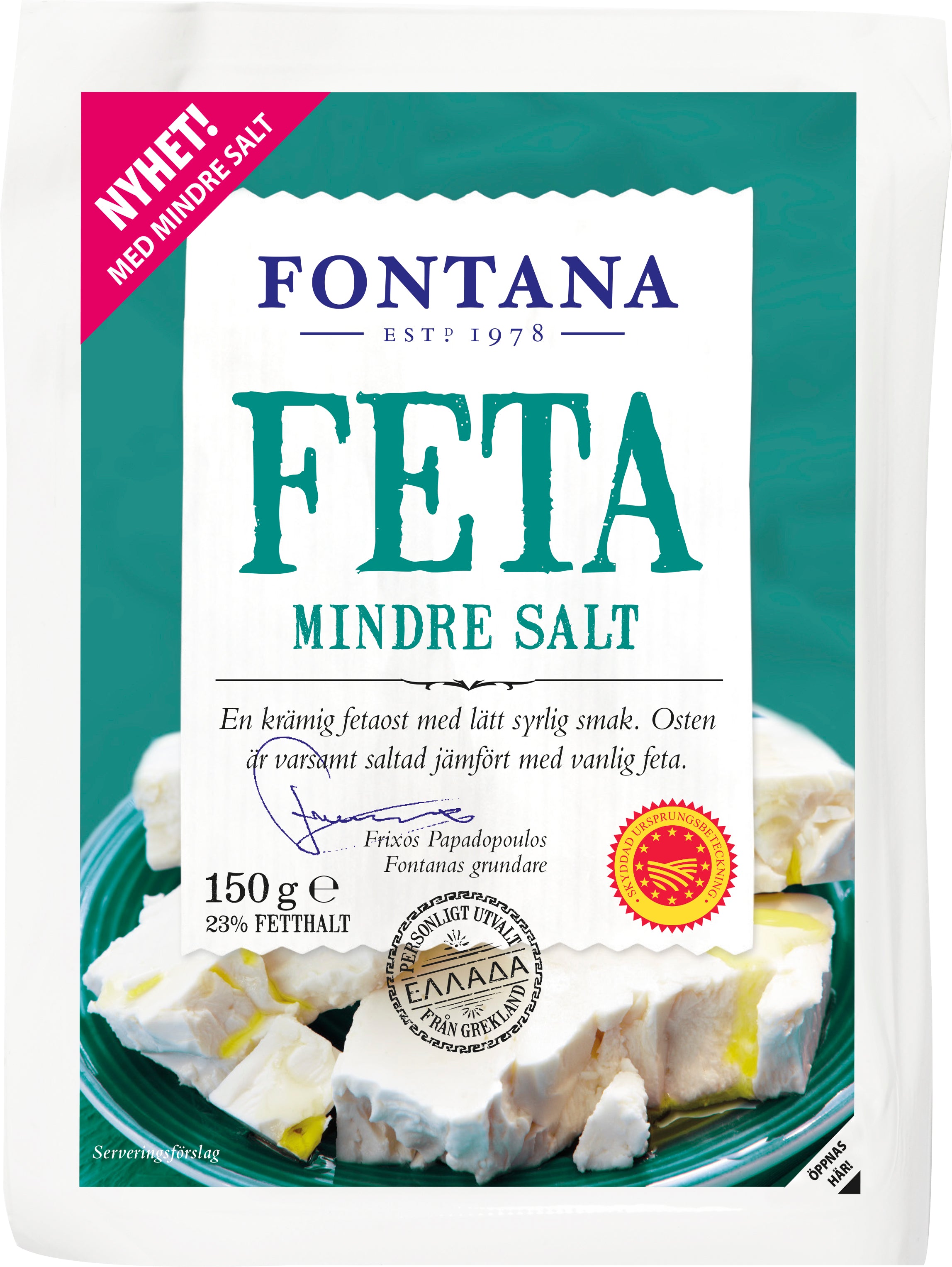 Fontana Feta 150g -50% suolaa PDO