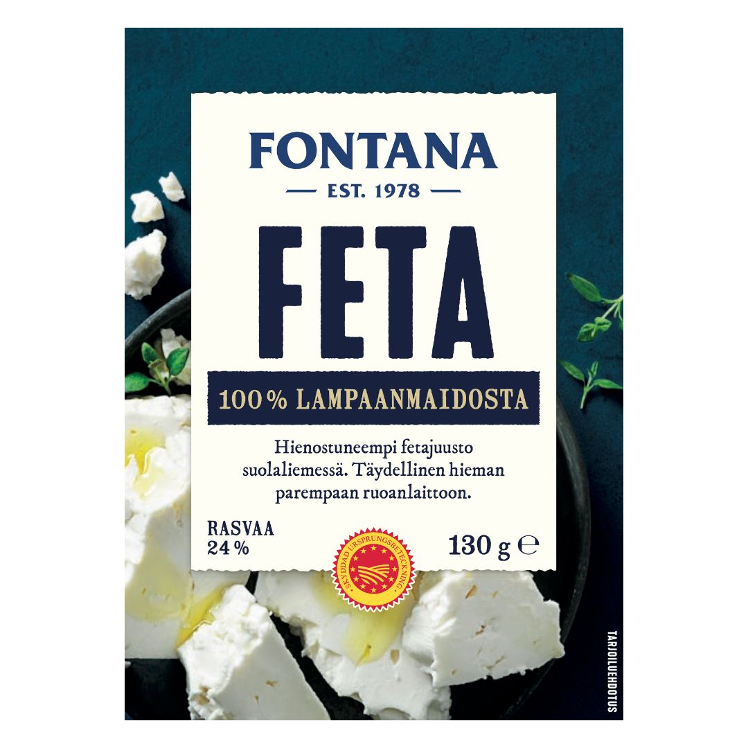 Fontana Feta 130g 100% Lampaanmaito PDO