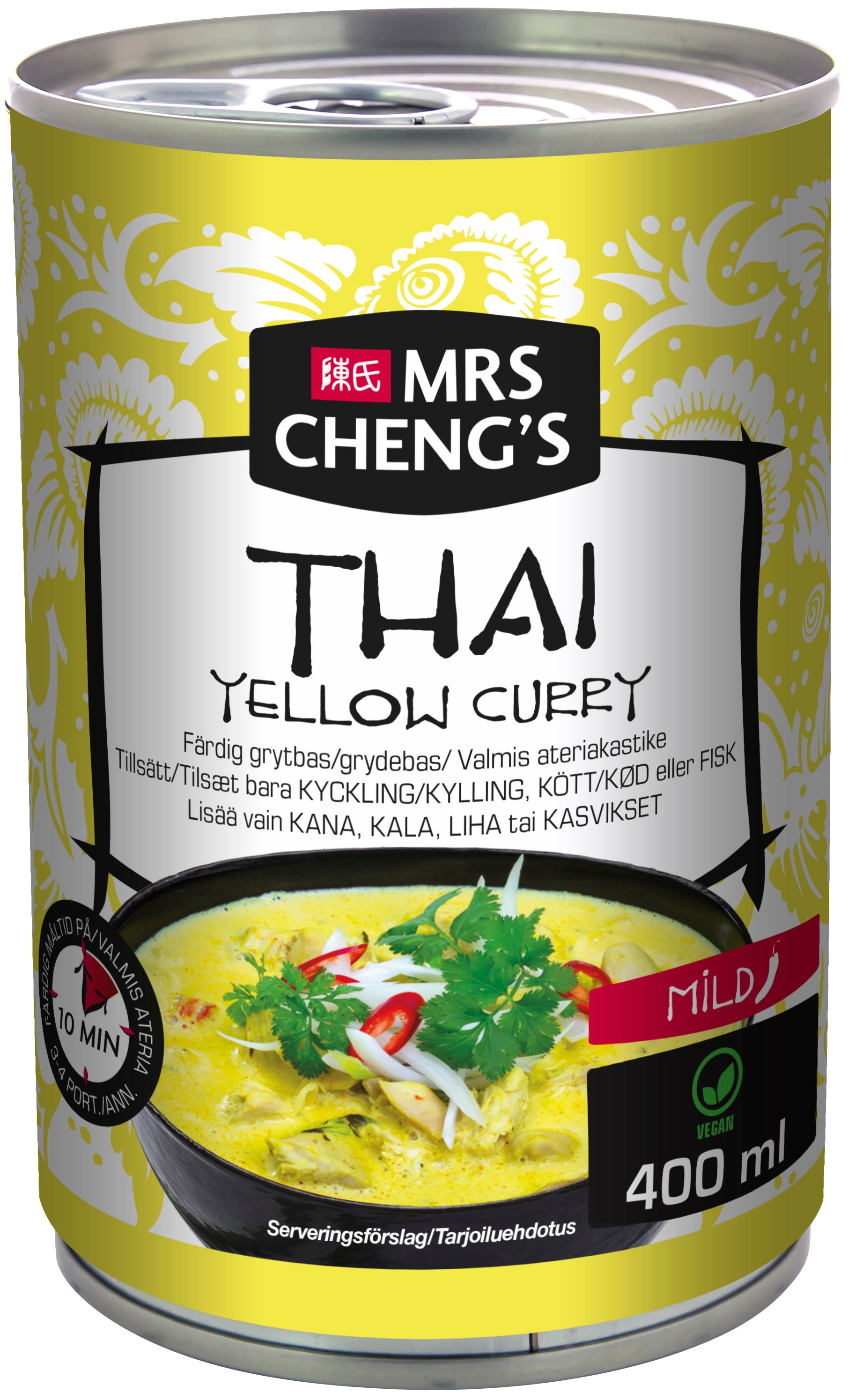 Mrs Cheng's Thai Yellow Curry valmis ateriakastike 400ml