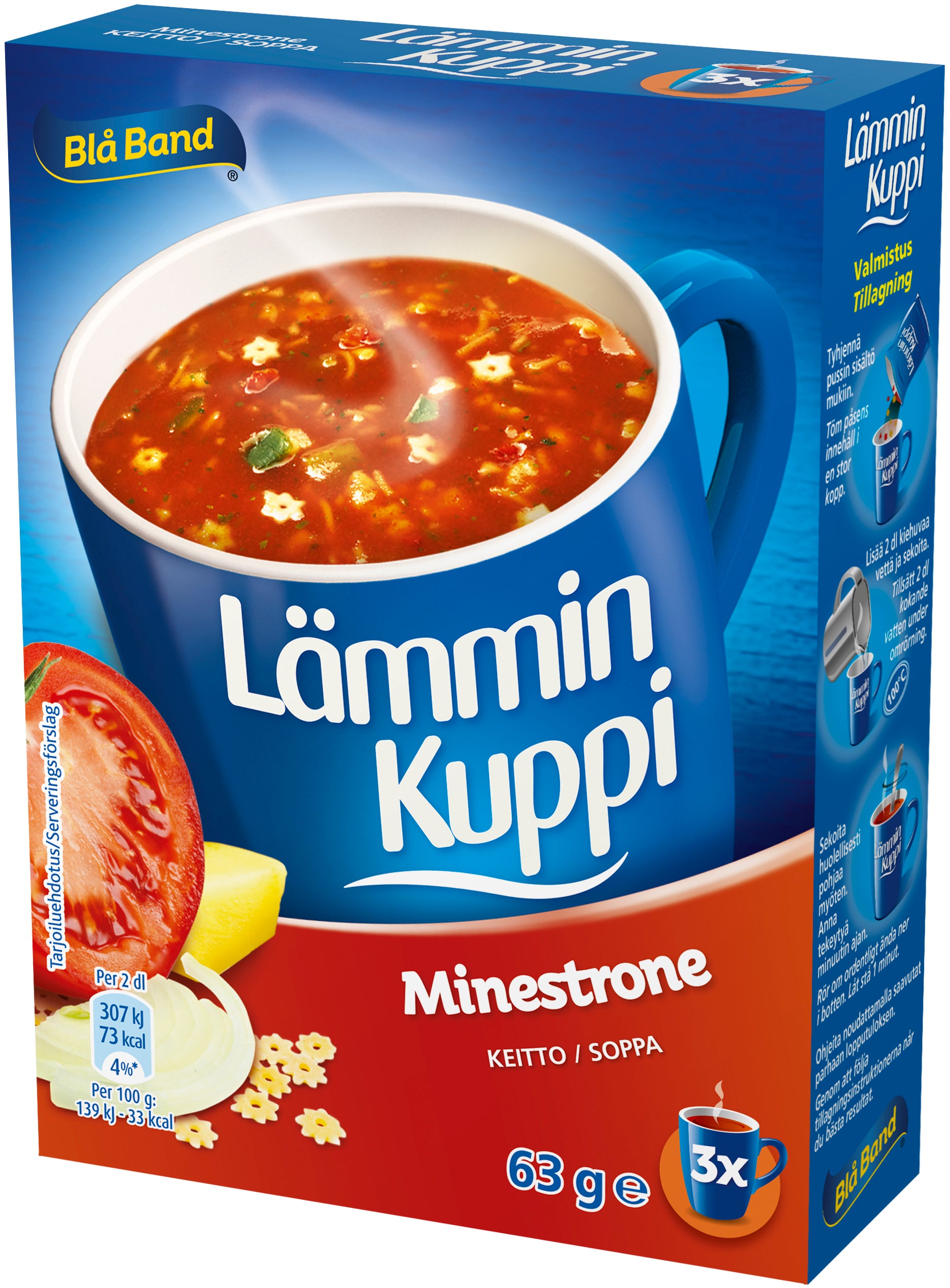 Blå Band Lämmin Kuppi Minestrone