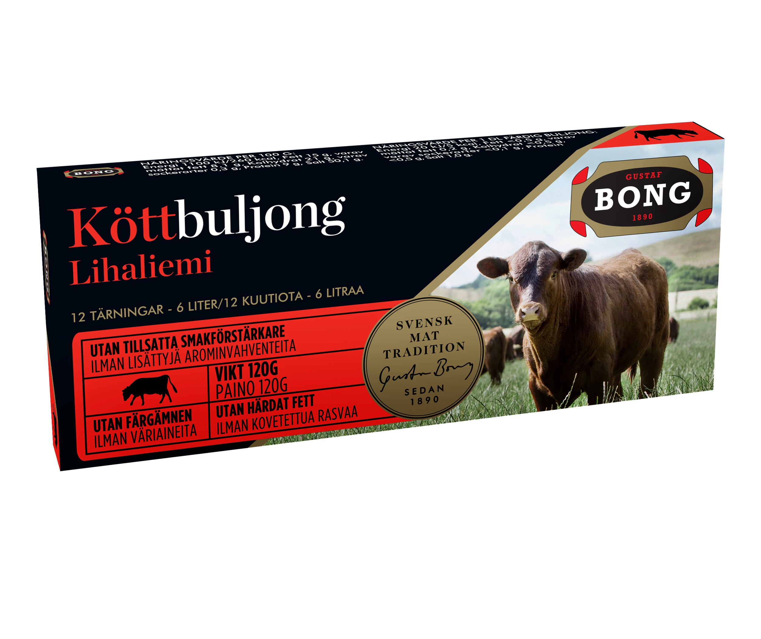 Bang lihaliemikuutiot 12-pack 120g