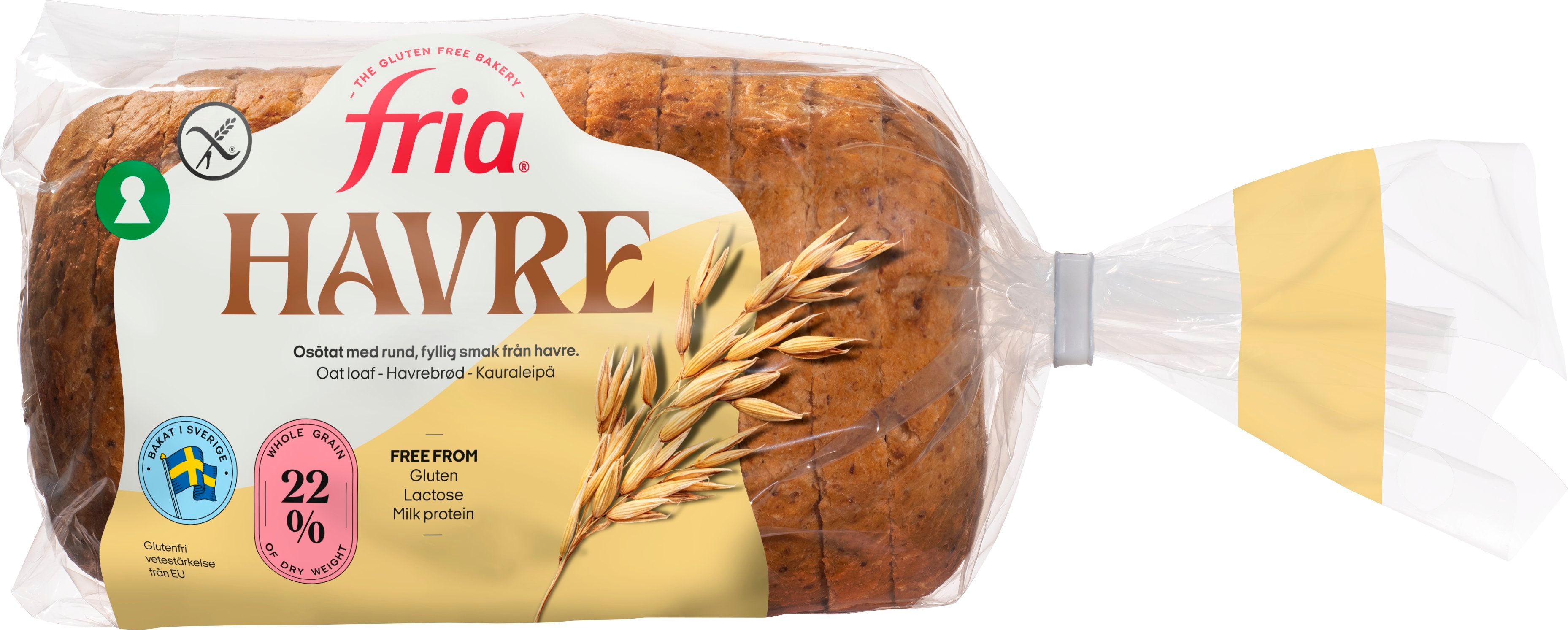 Fria Kauraleipä 500g gluteeniton pakaste viipale