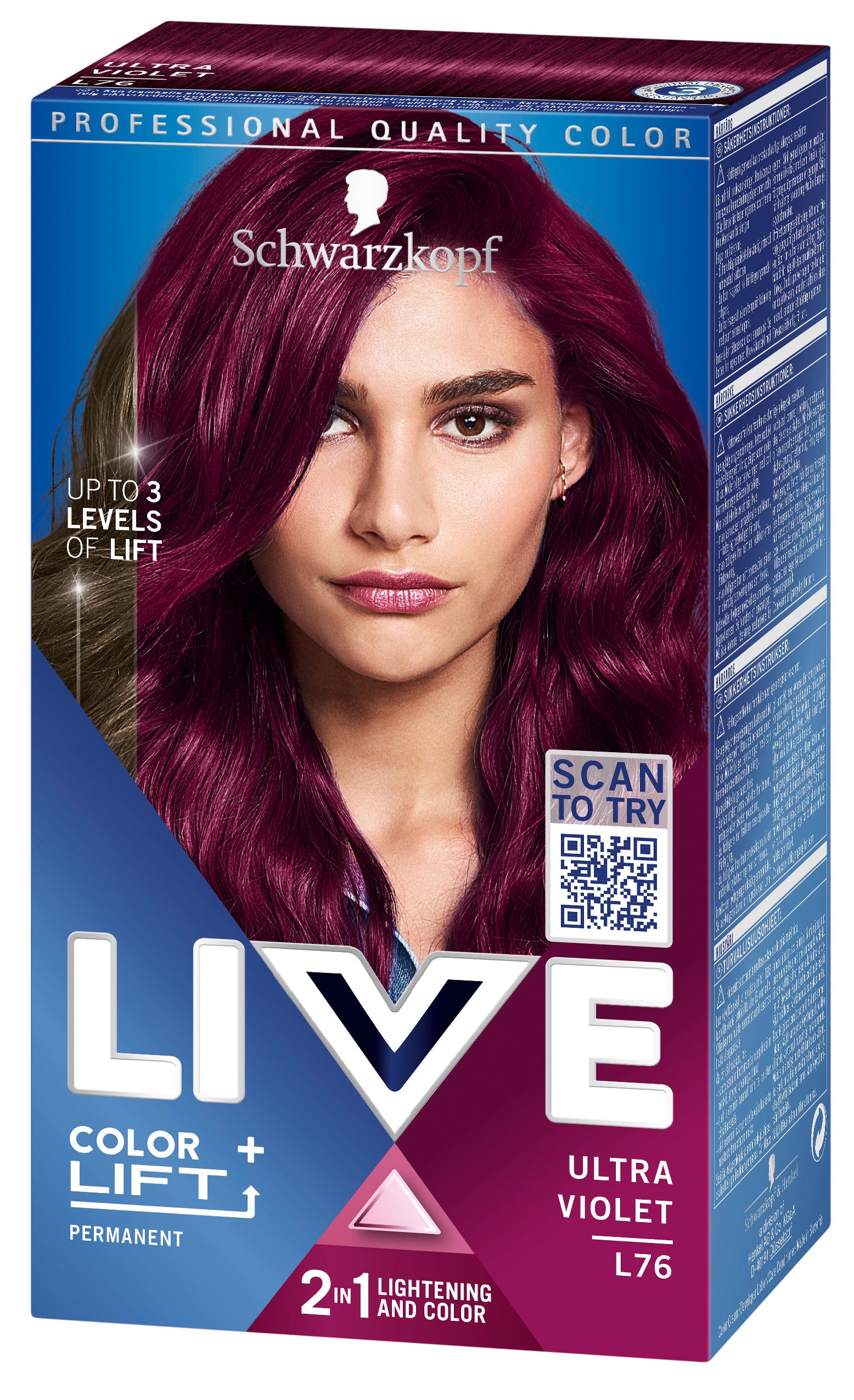 Schwarzkopf LIVE L76 Ultra Violet hiusväri